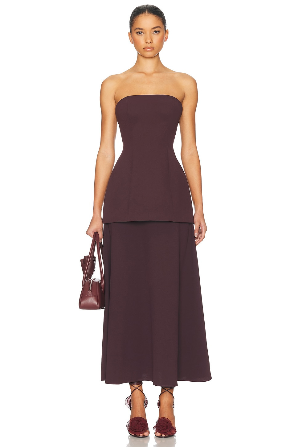 The Heavy Crepe Midi Skirt - 5