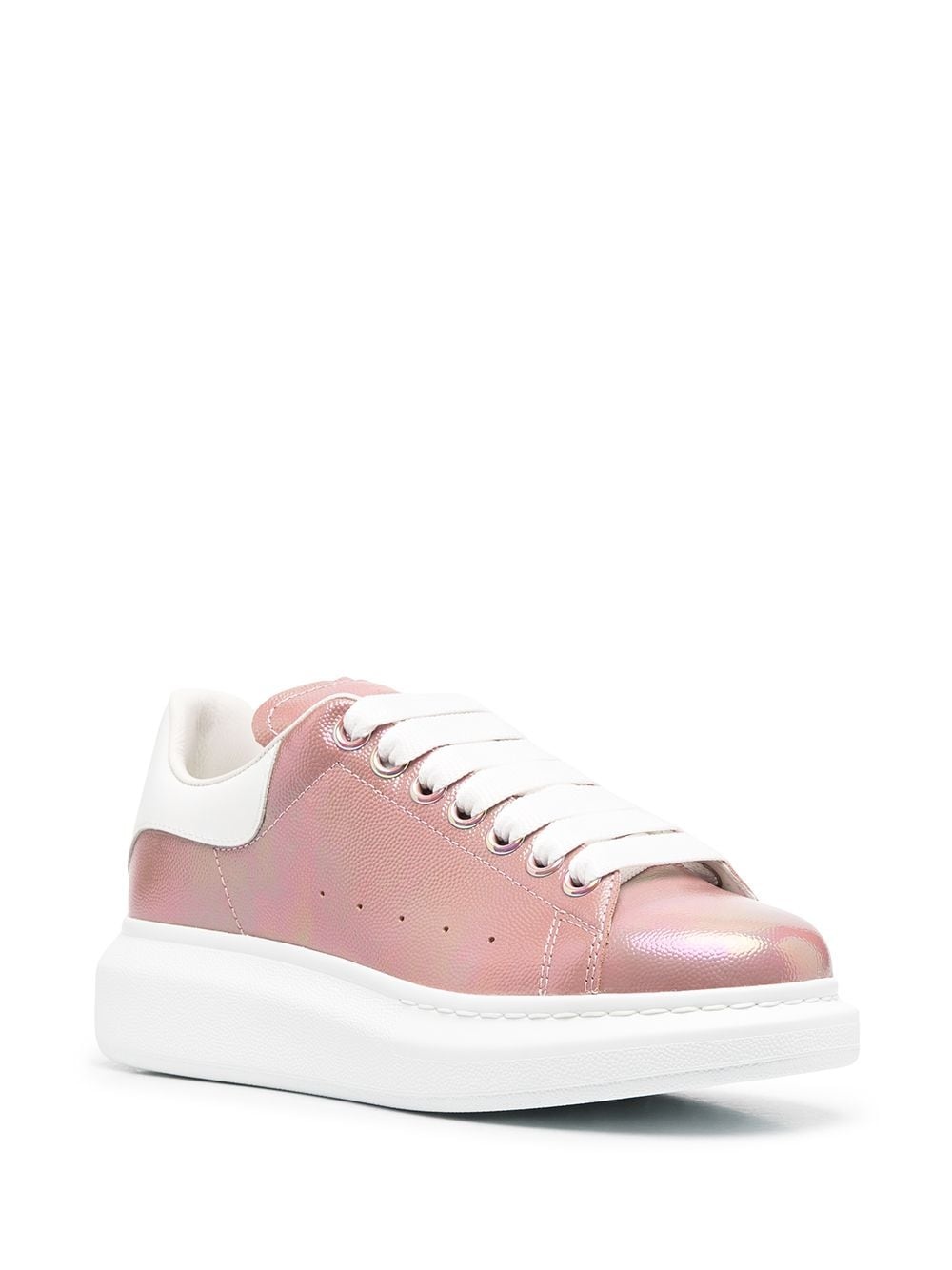 oversized-sole pearlescent sneakers - 2