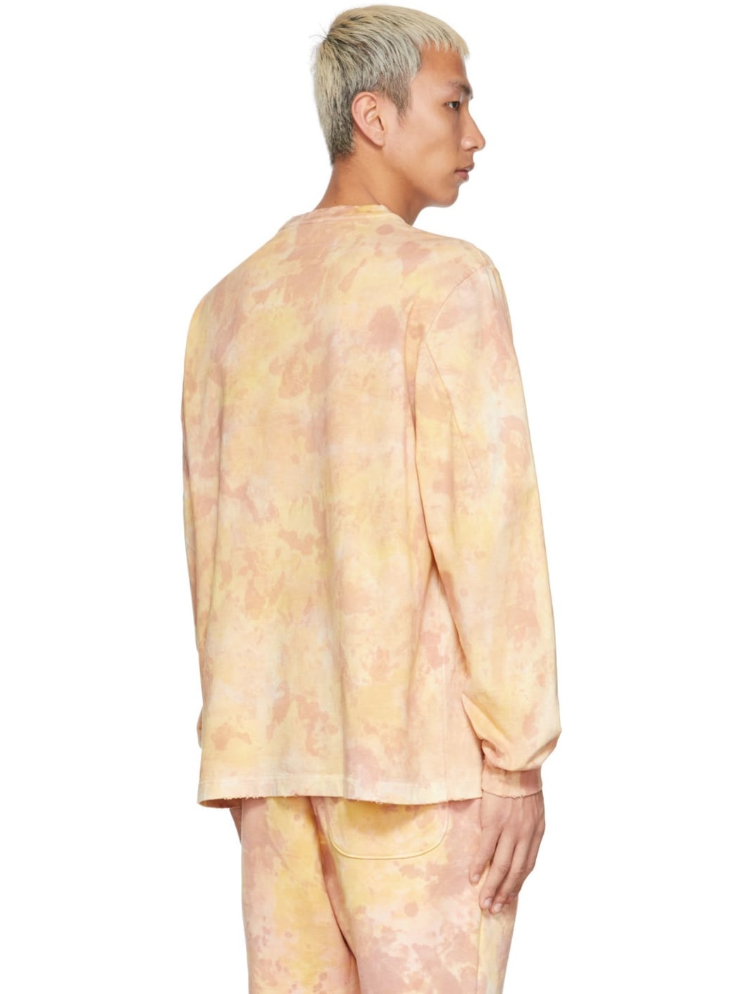 Yellow Vegetable Dyed Long Sleeve T-Shirt - 3