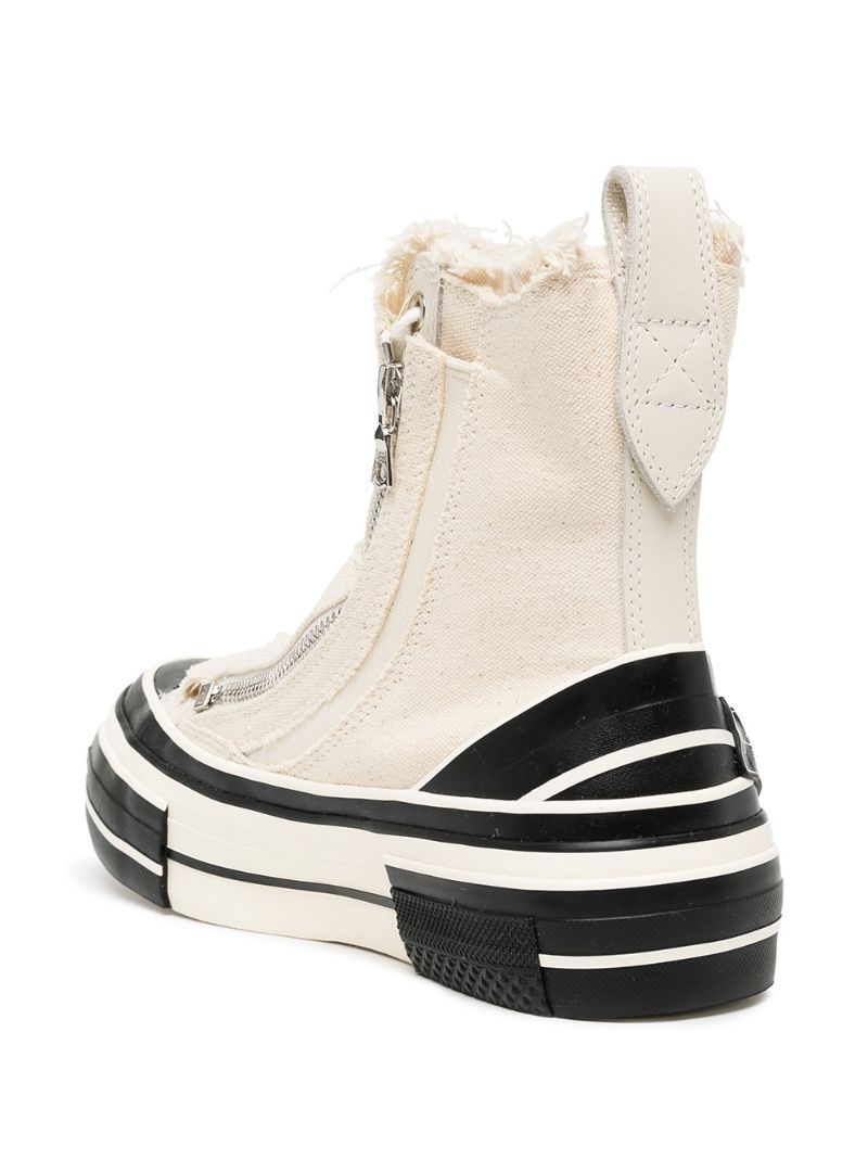 lace-up hi-top sneakers - 3