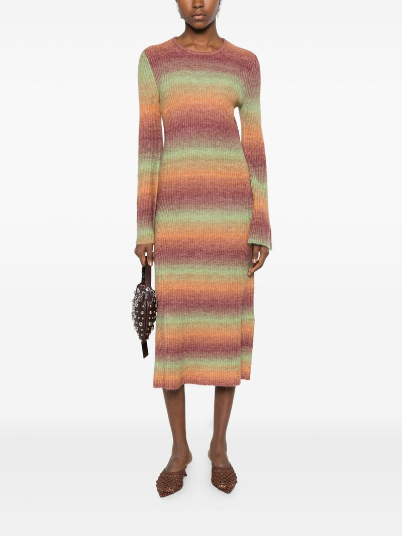 SIMONMILLER Axon striped midi dress outlook
