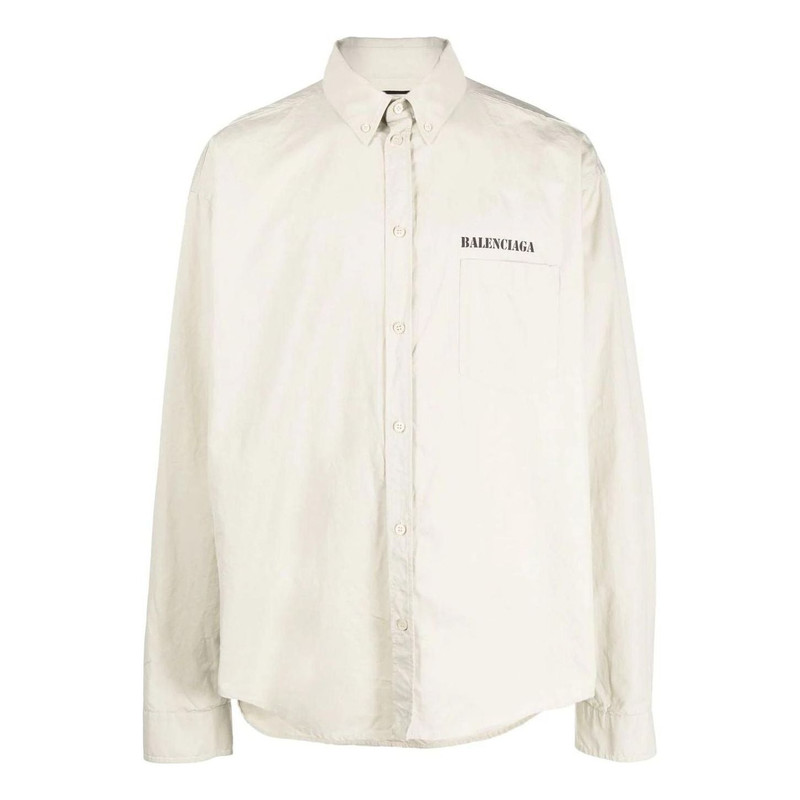 Balenciaga Property Of Back Print Shirt 'Ecru' 703843TKM019800 1