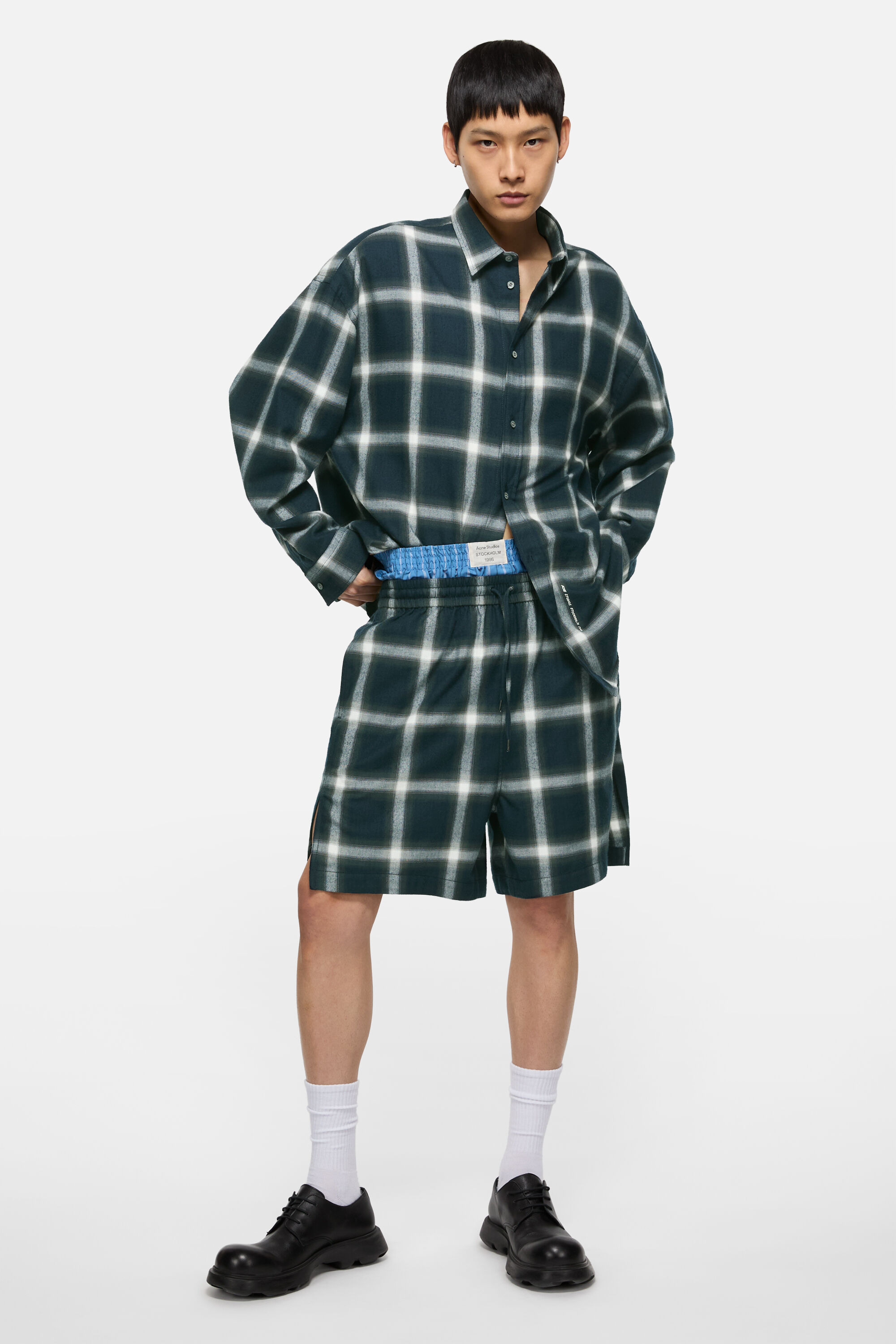 Check shorts - Navy/multi - 2