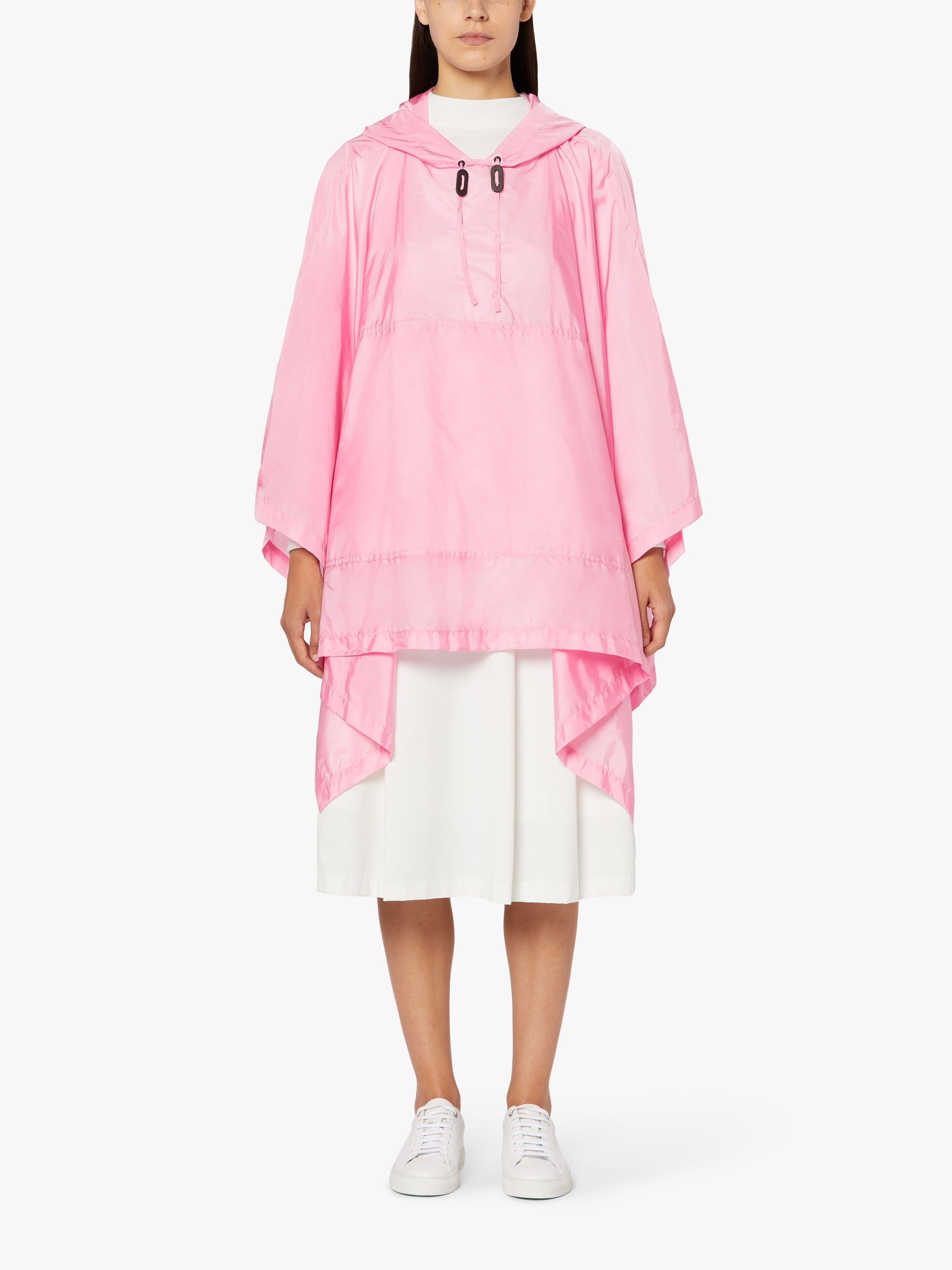 ALNESS PINK NYLON HOODED PONCHO | LMC-063 - 3