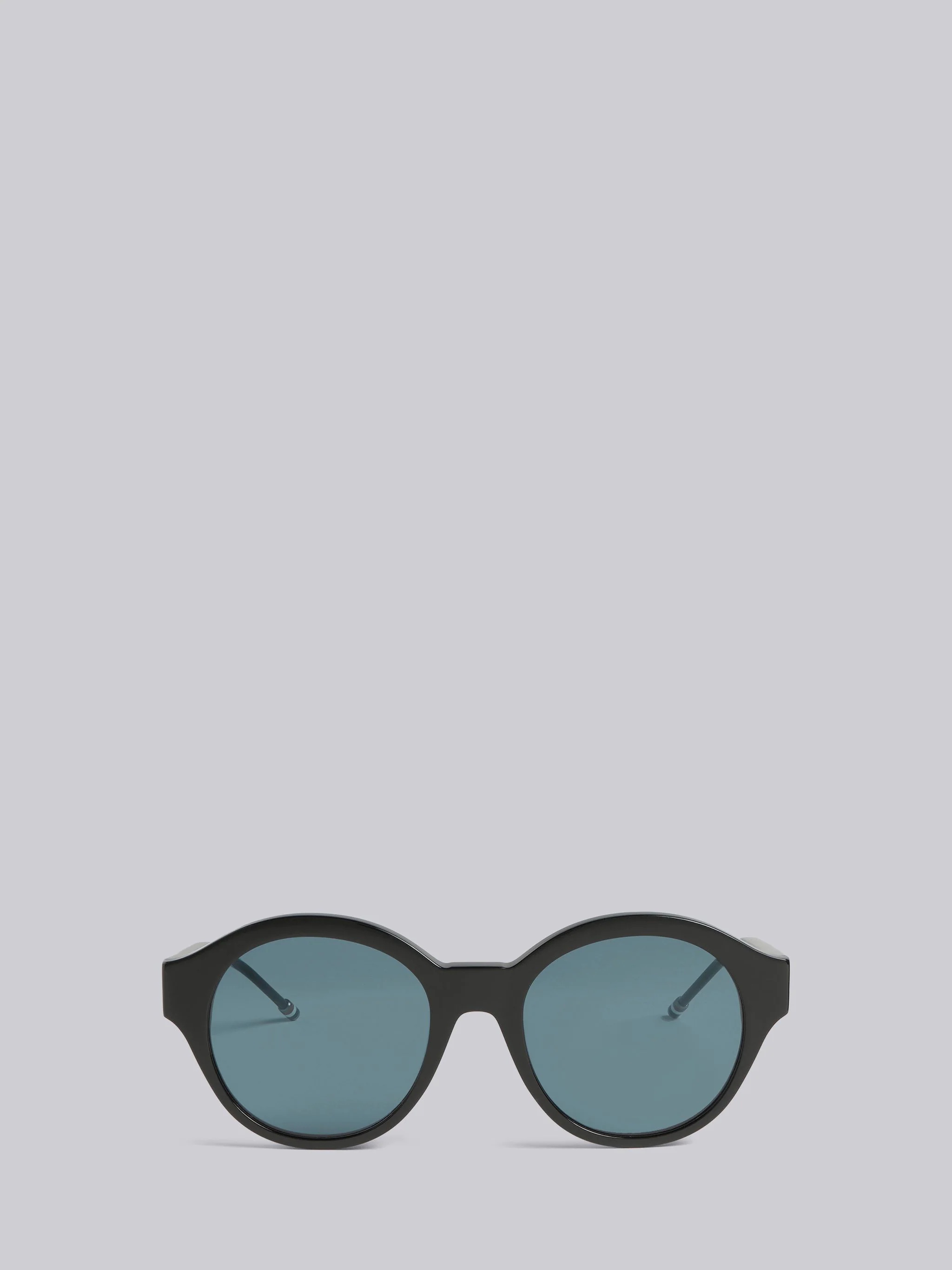TB717 - Black And Grey Wide Fit Round Sunglasses - 1