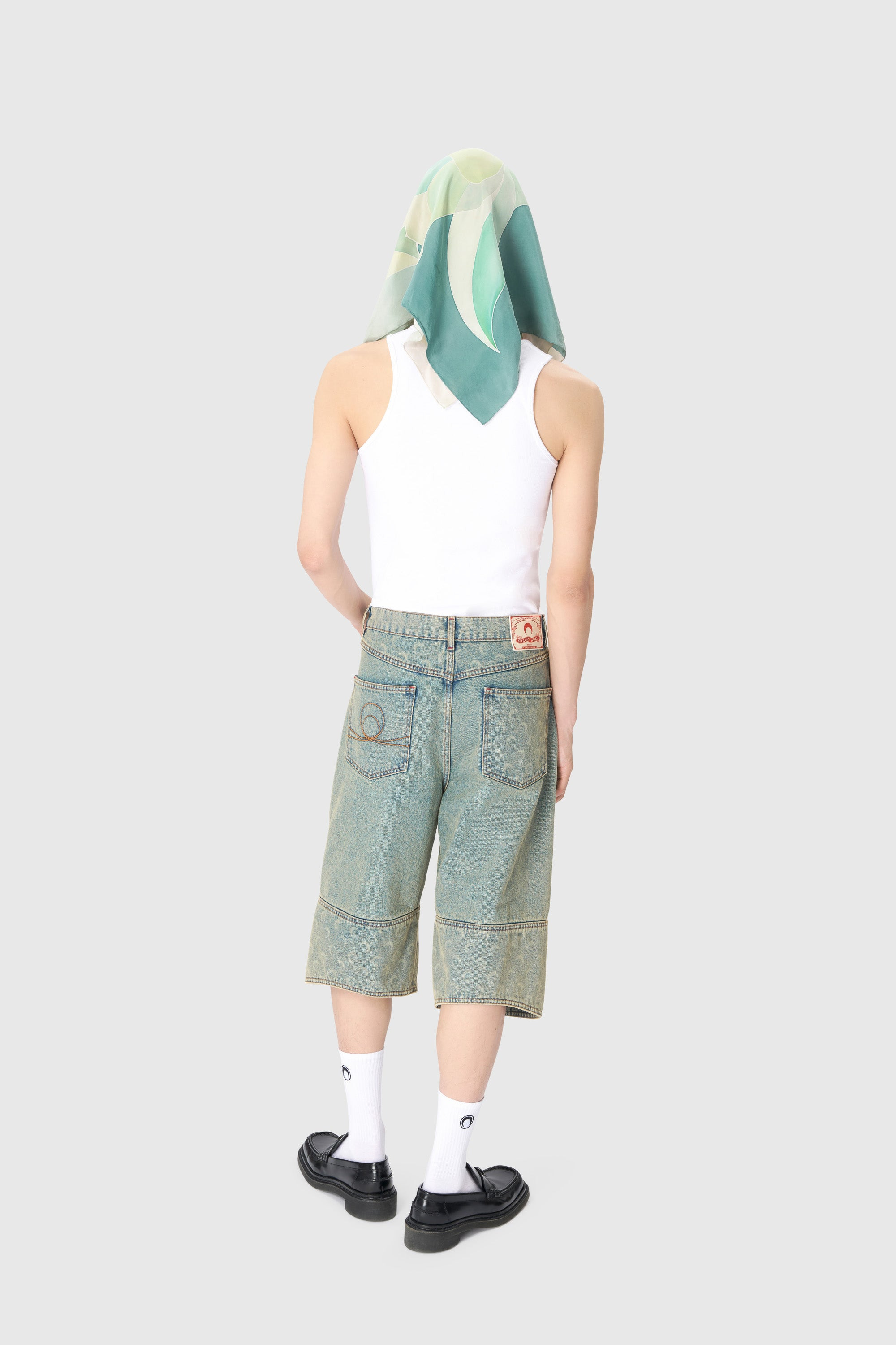 Moon Laser Denim Bermudas - 7