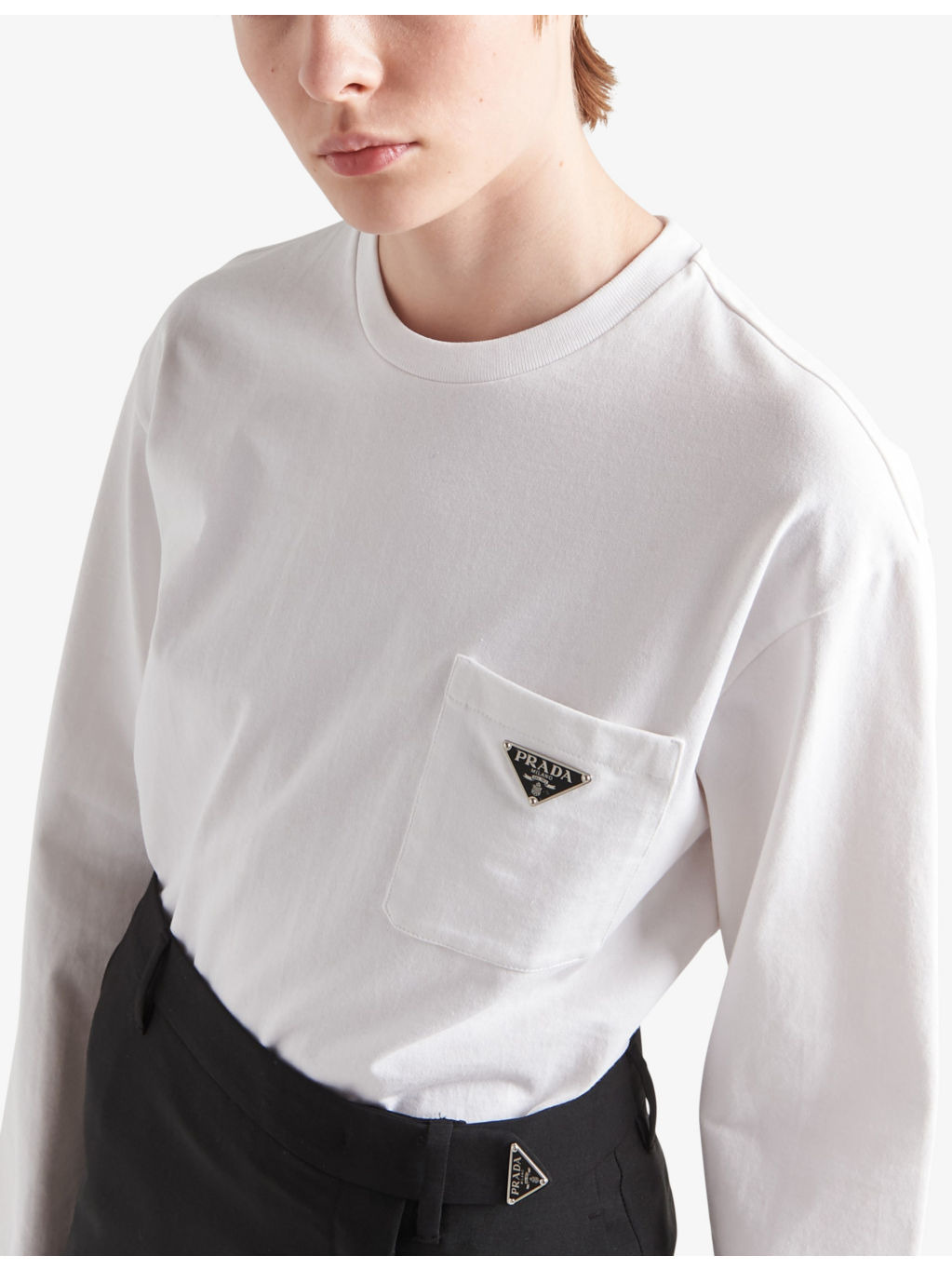 Logo-plaque oversized-fit cotton-jersey T-shirt - 3