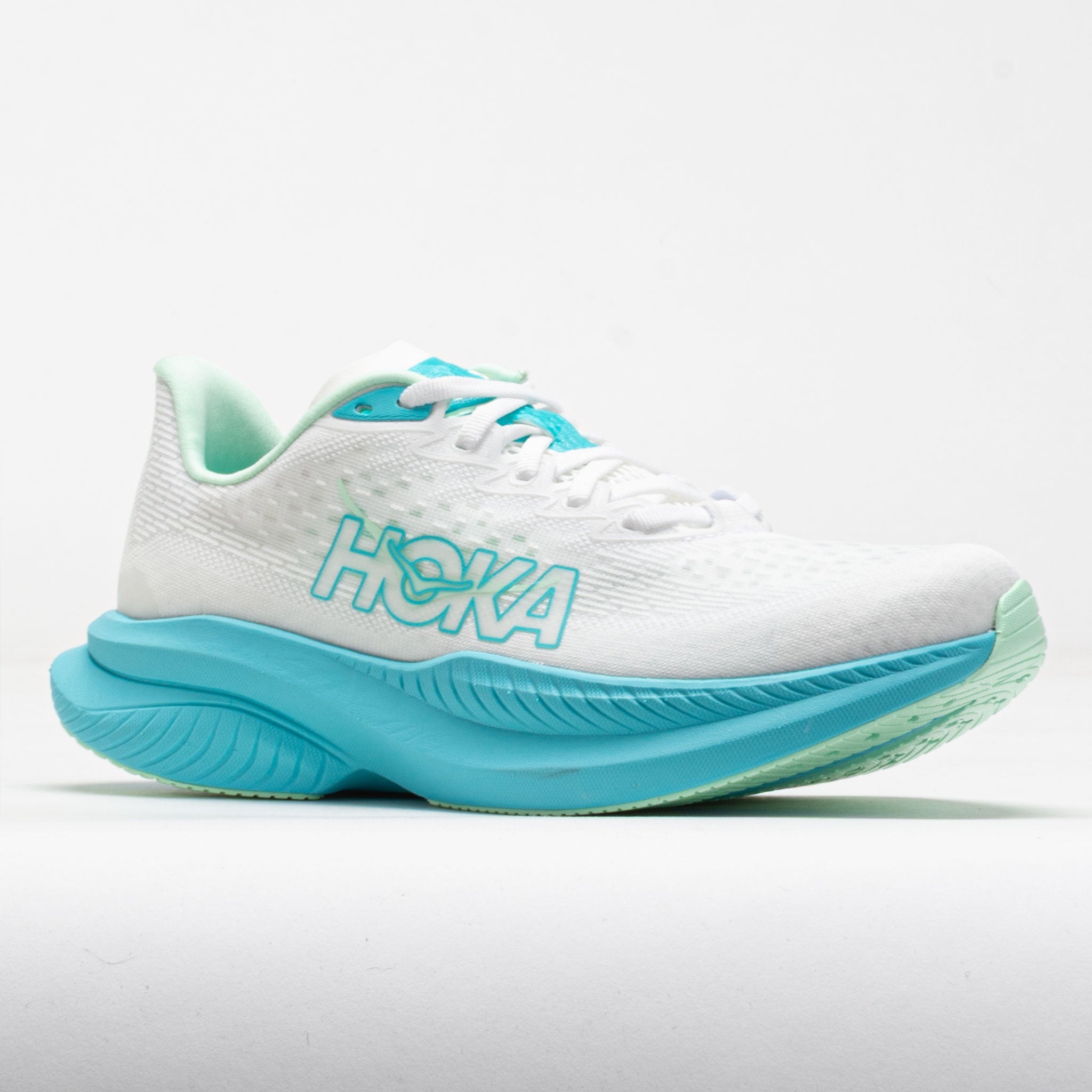 HOKA Mach 6 Women's White/Cielo Blue - 6