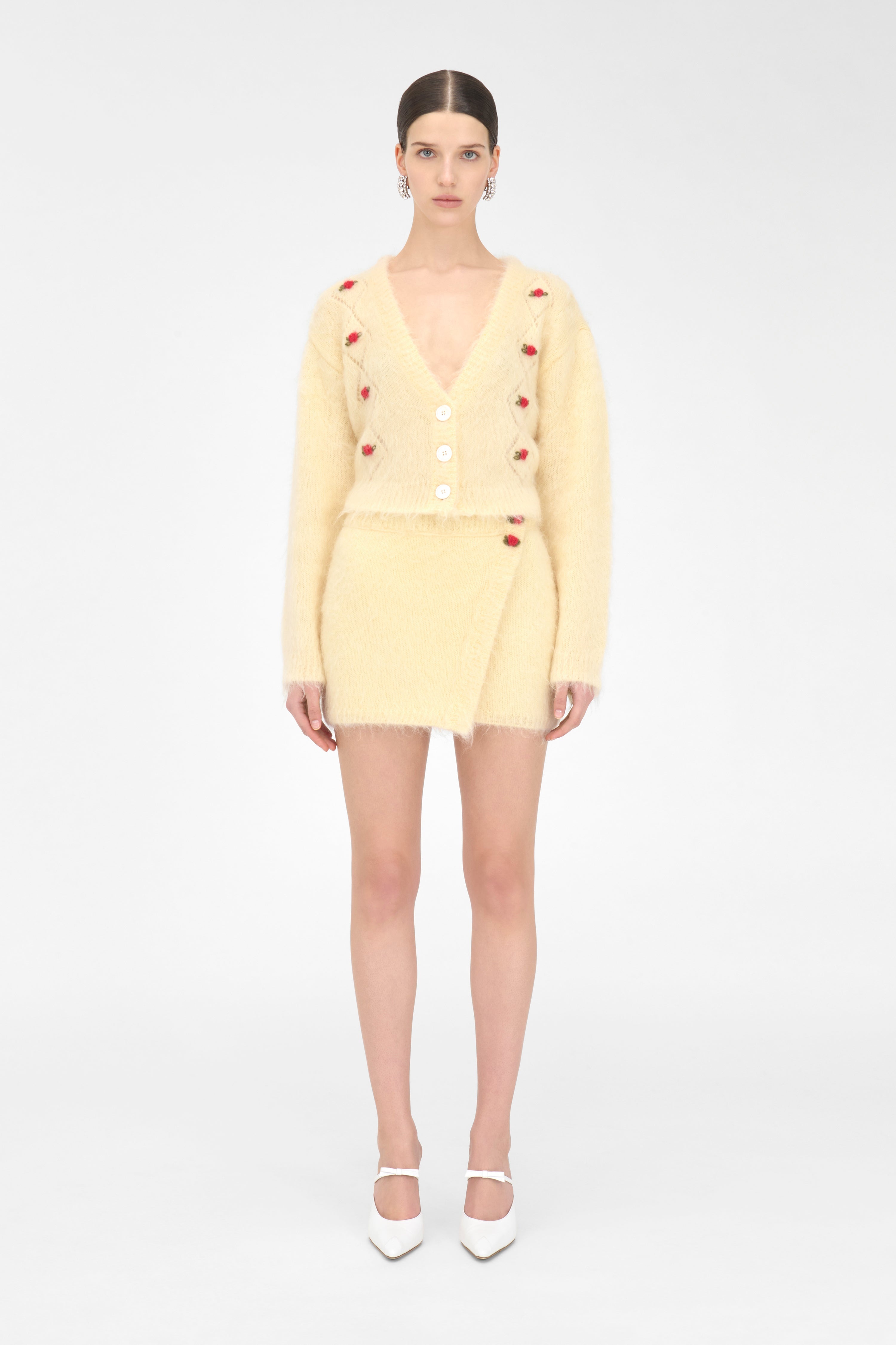 CARDED MOHAIR MINI SKIRT - 3
