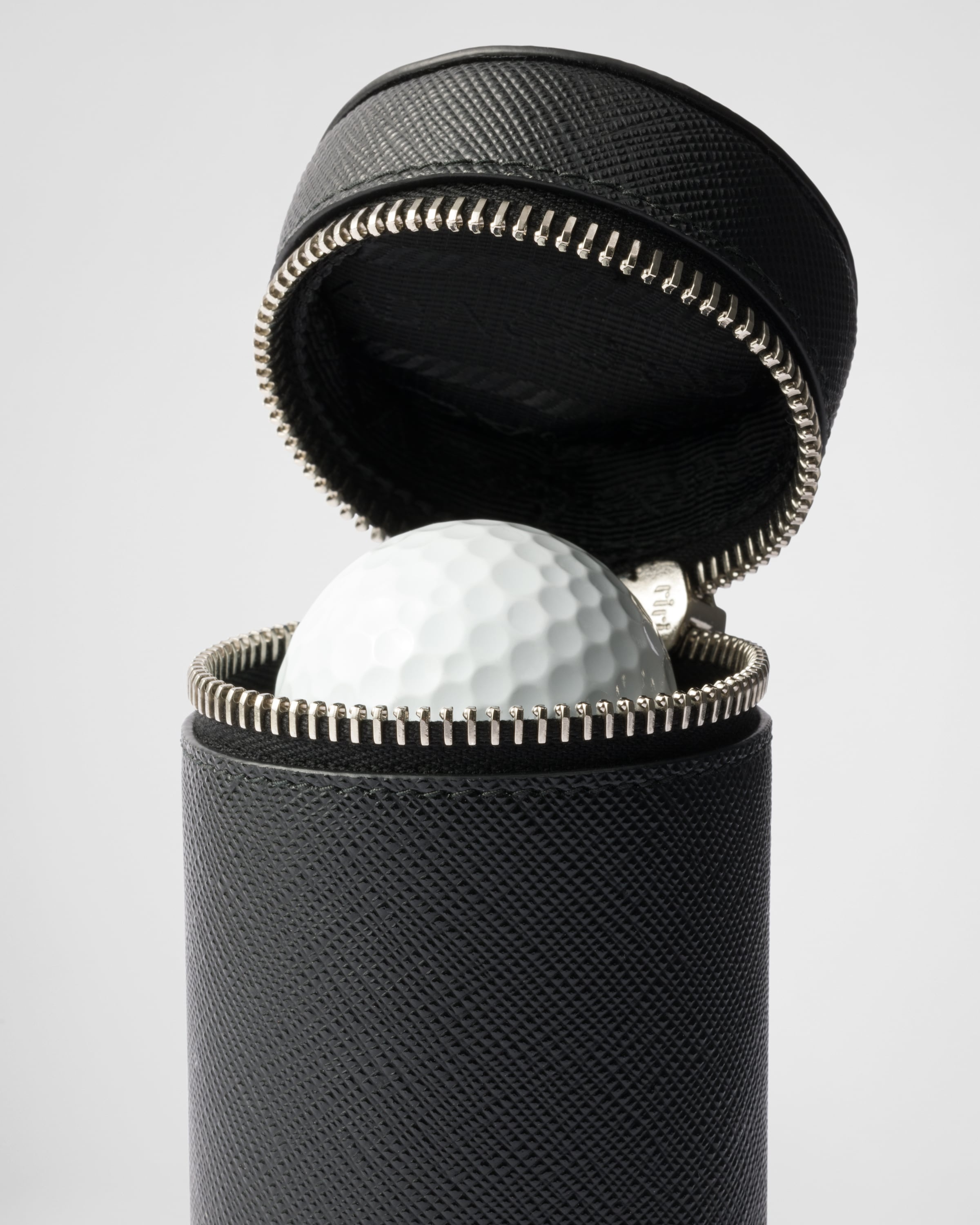 Saffiano leather golf ball case - 2