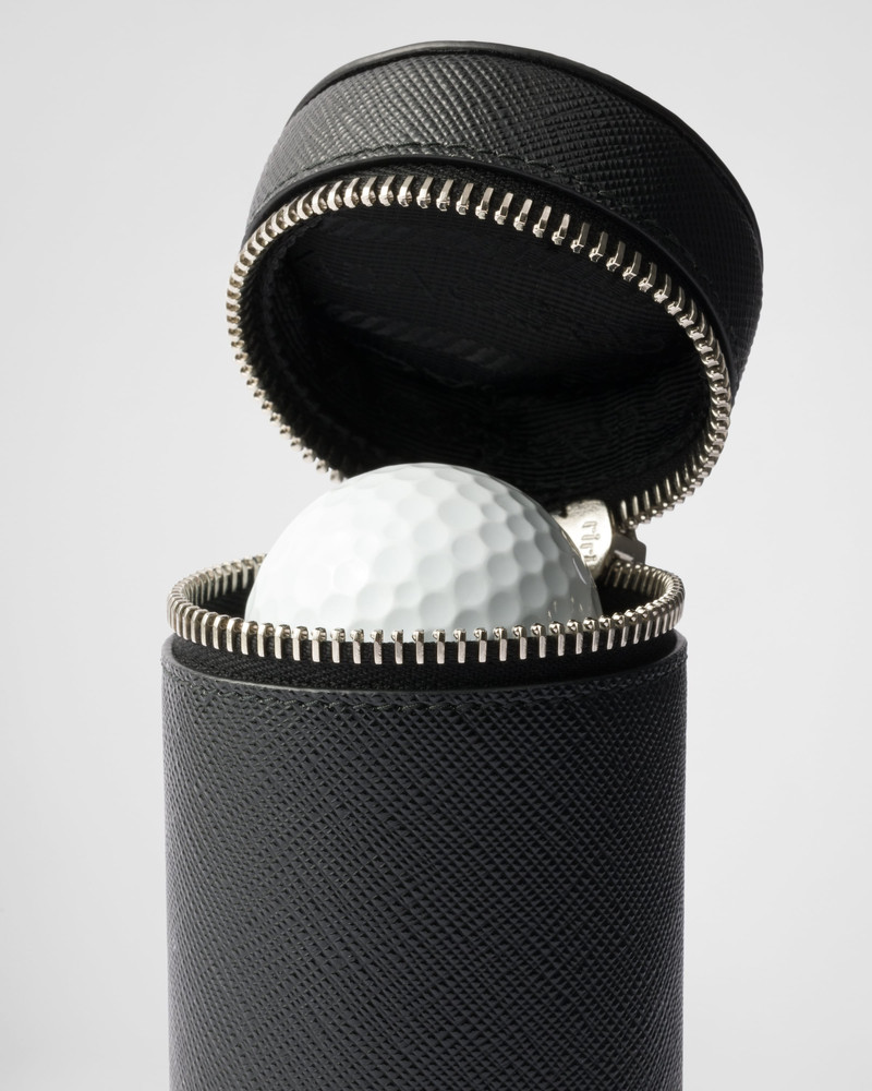 Prada Saffiano leather golf ball case outlook