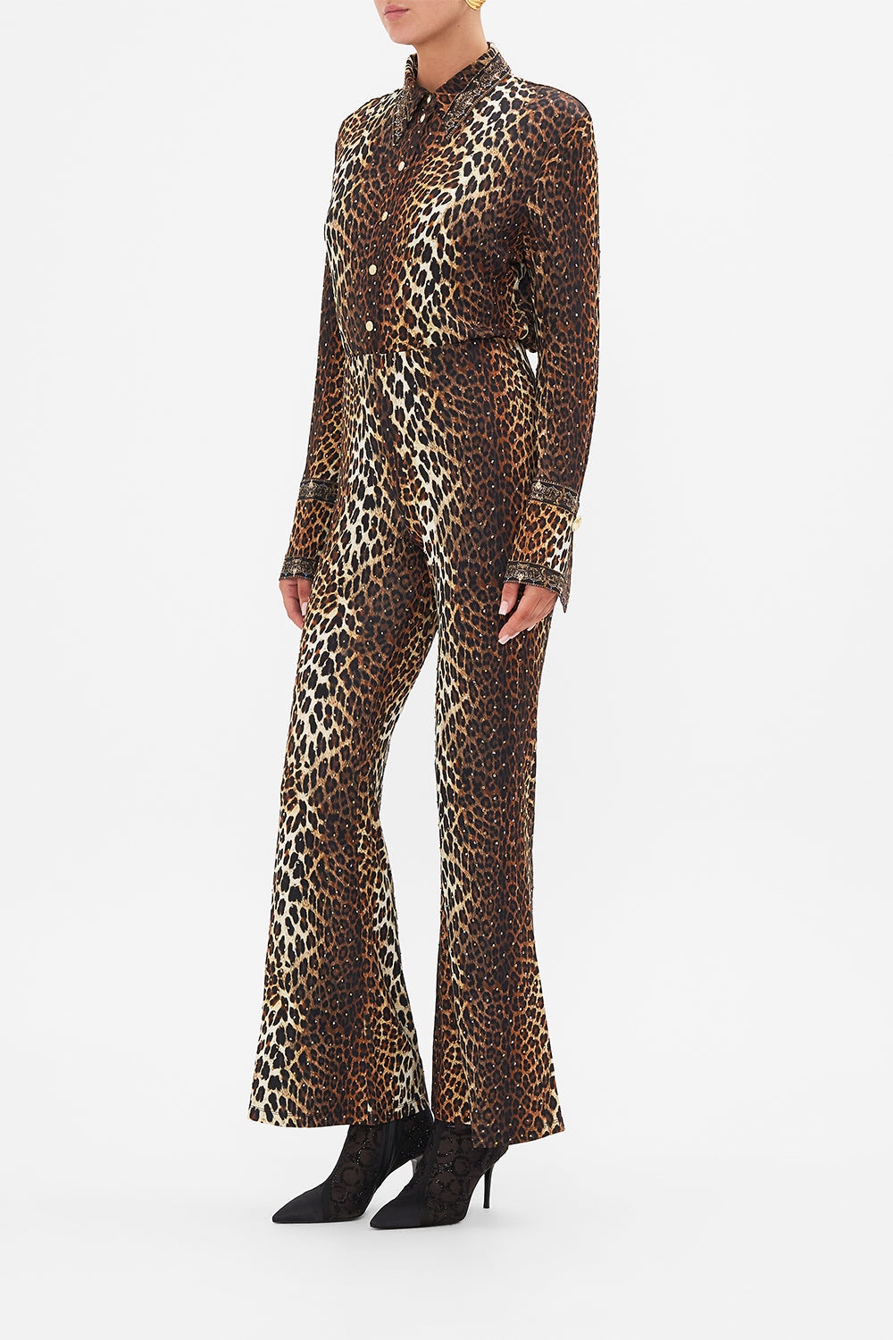 JERSEY FLARE PANT - 4