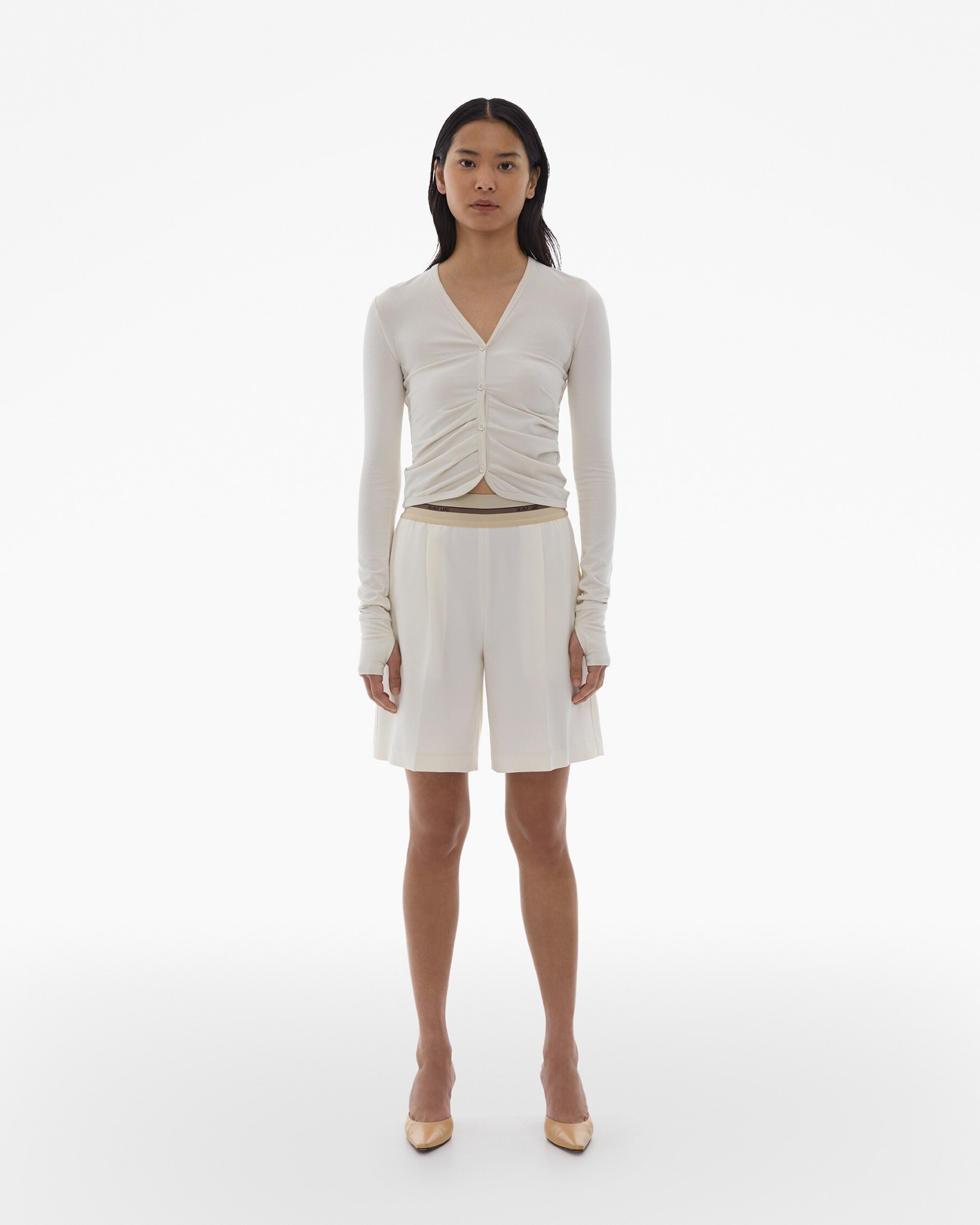 RUCHED CARDIGAN - 2