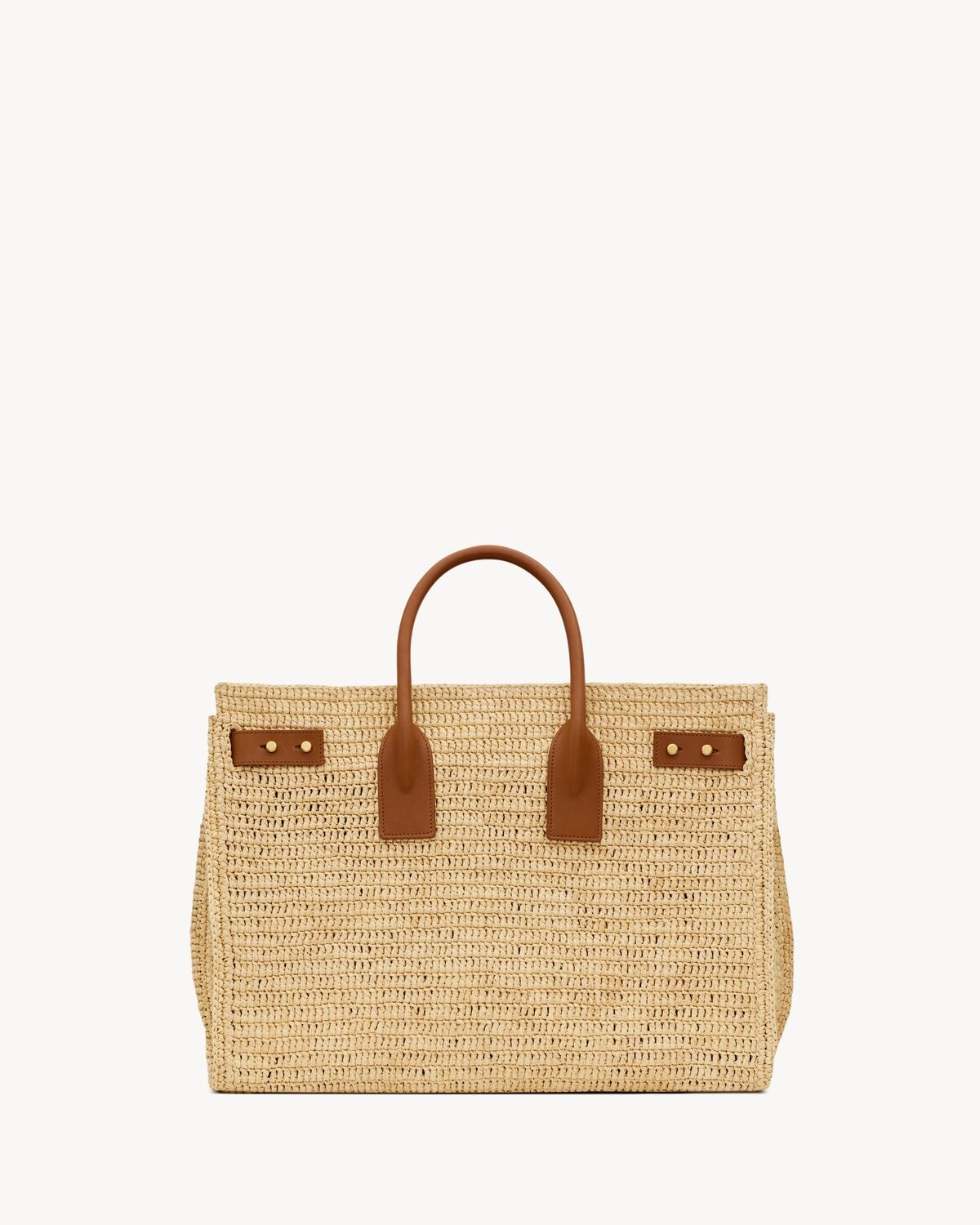 SAC DE JOUR MEDIUM SUPPLE IN RAFFIA AND VEGETABLE-TANNED LEATHER - 2