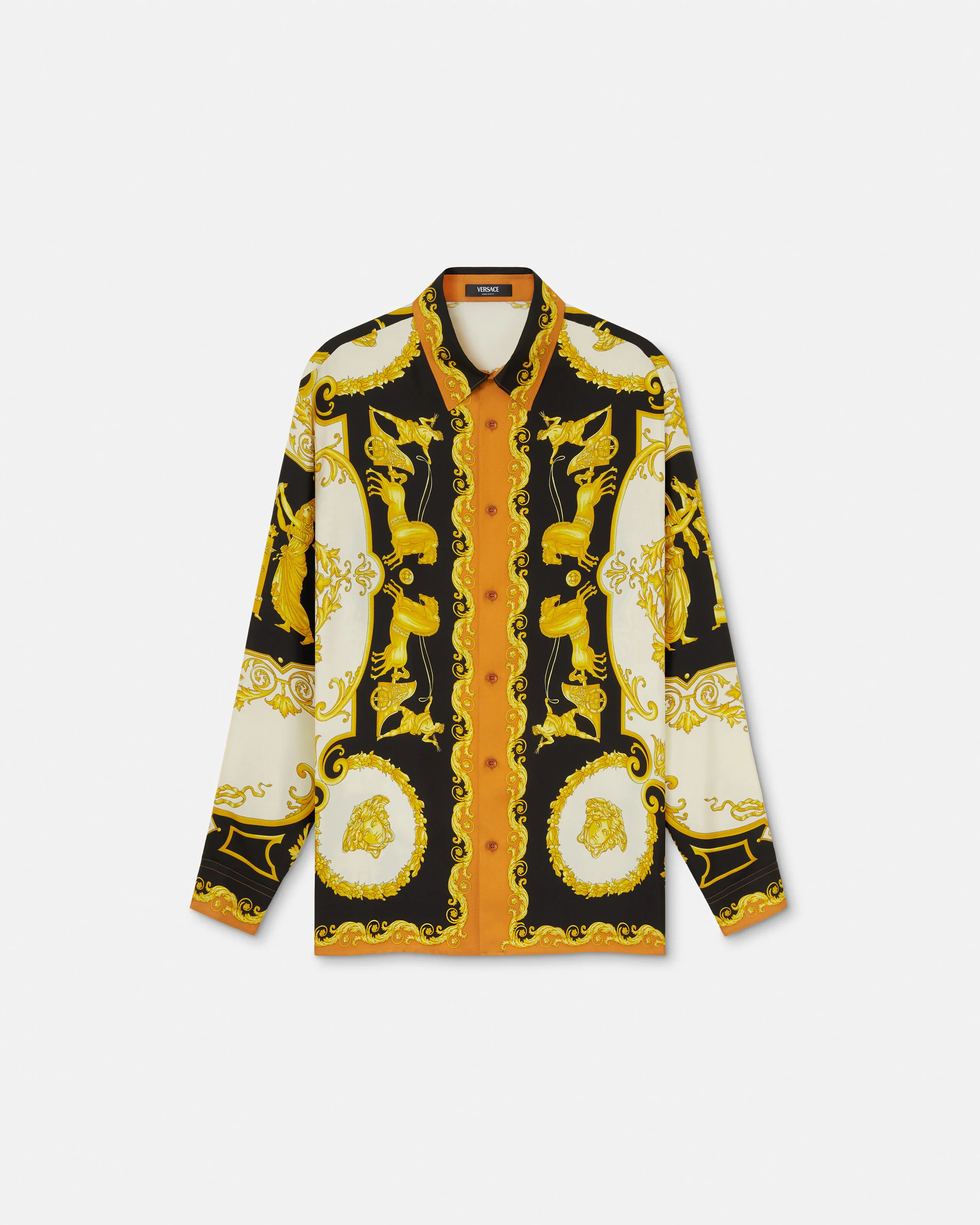 Printed Silk Twill Regular Shirt - 1