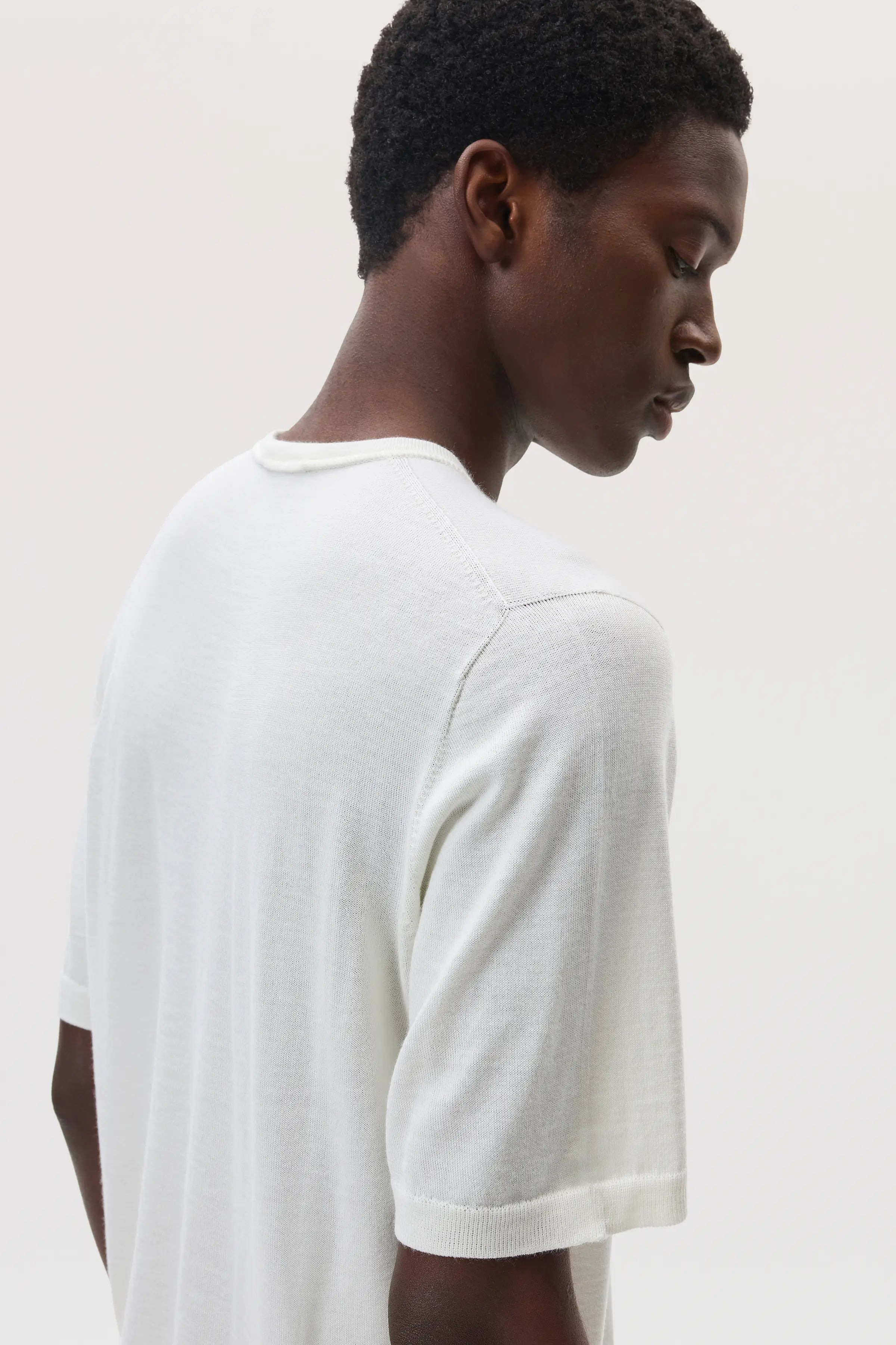 Superfine Merino White T-Shirt - 4
