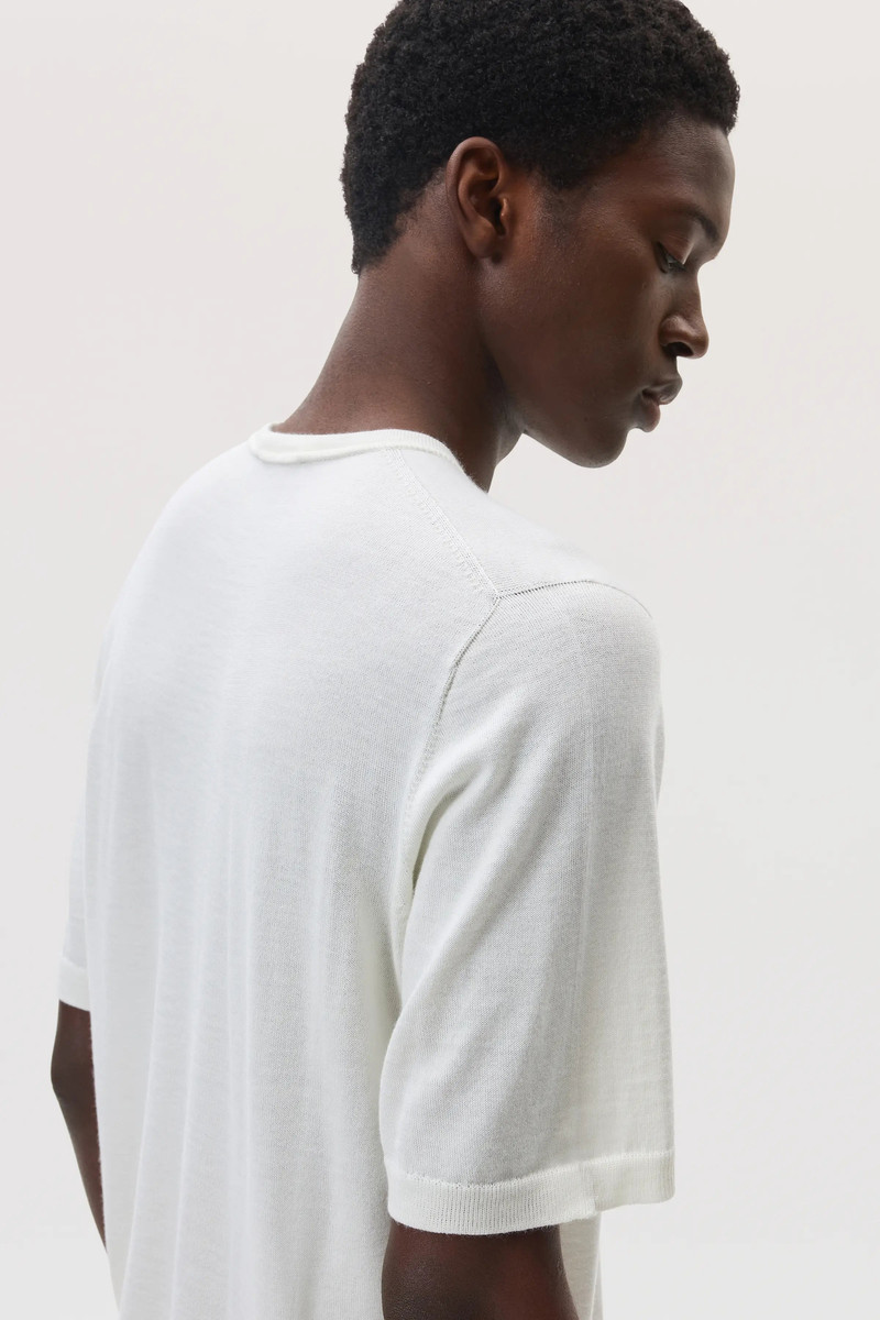 Superfine Merino White T-Shirt 4