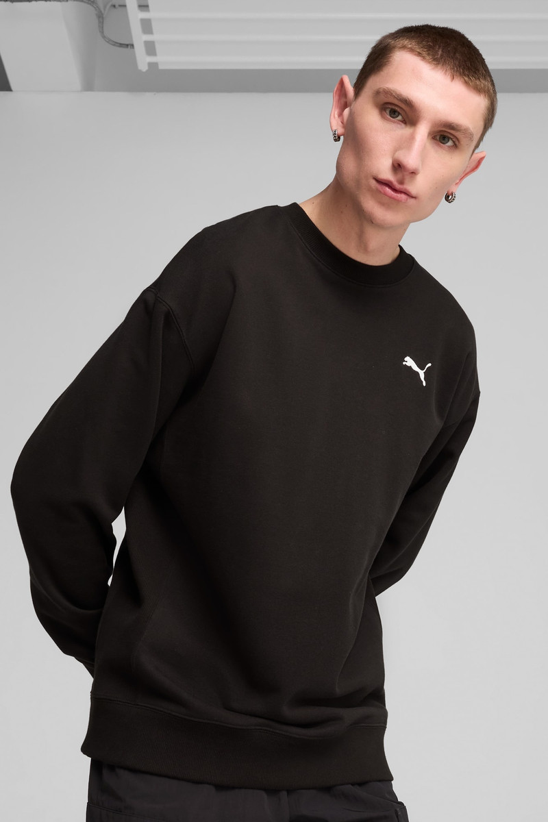 PUMA WARDROBE ESSENTIALS Men's Relaxed Crew outlook