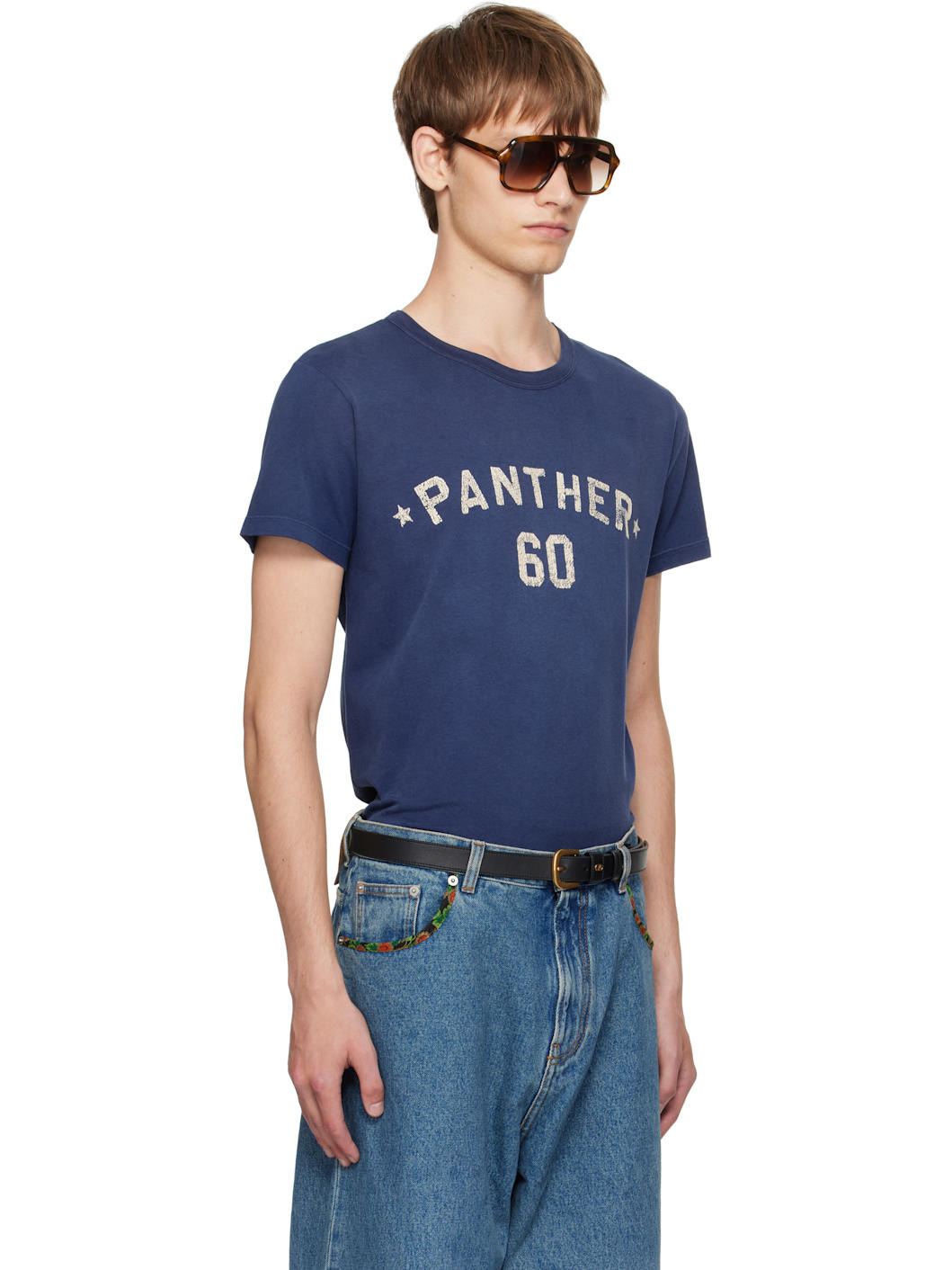 Navy 'Chez Valentino' T-shirt - 2