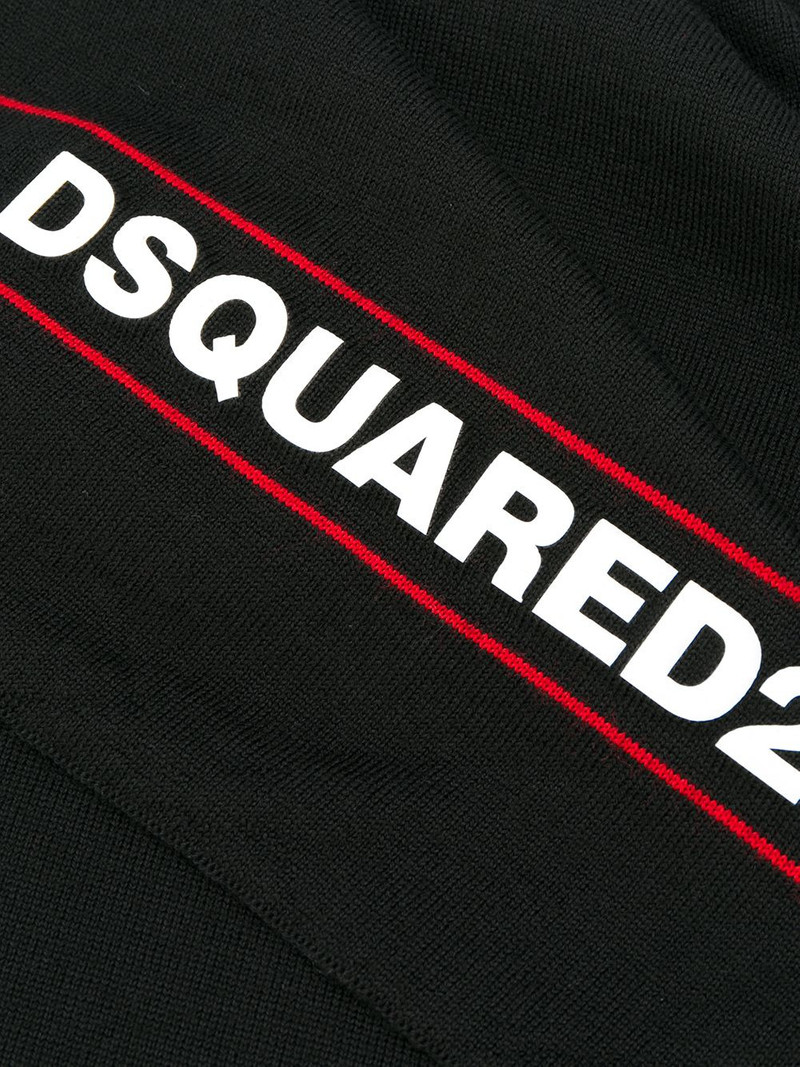 logo print scarf 3