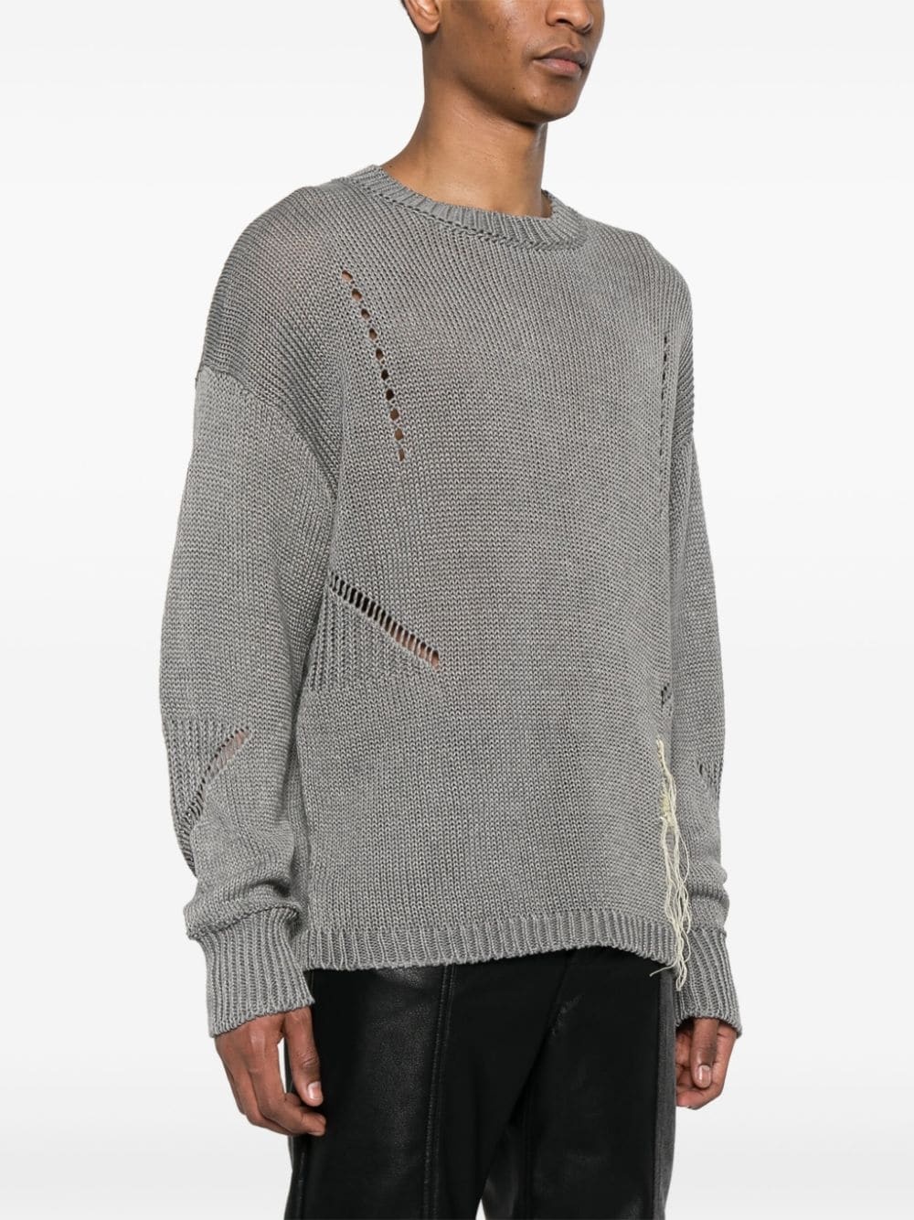 intarsia-knit logo jumper - 3