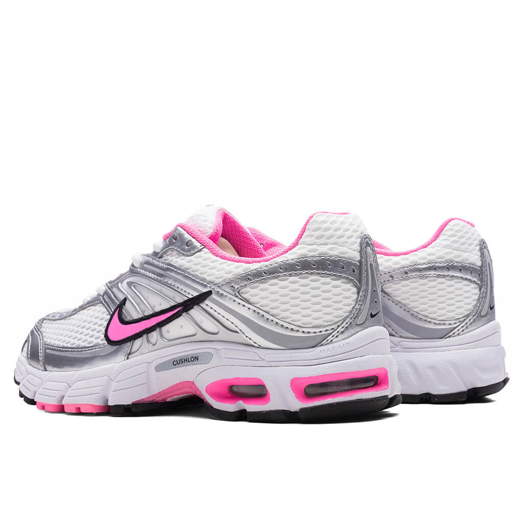 WOMEN'S AIR MAX MOTO 2K - WHITE/PINK SPELL/METALLIC SILVER/BLACK - 3