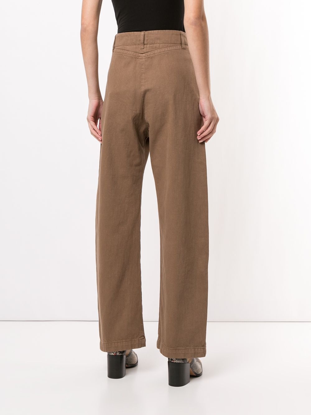 high-rise wide leg trousers  - 4