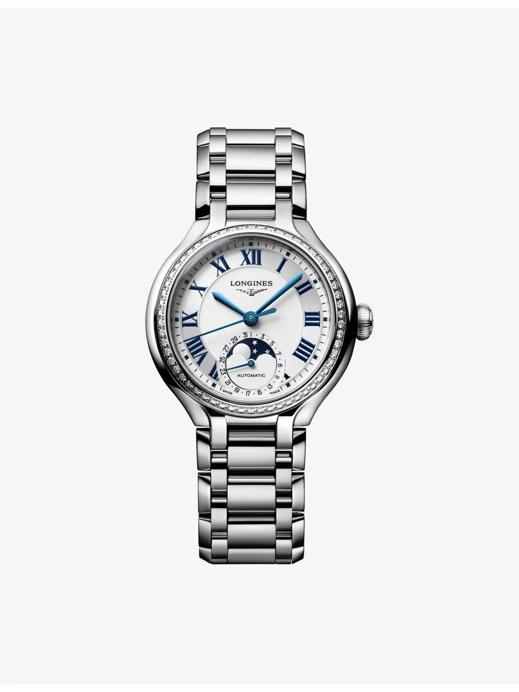 L8.126.0.71.6 PrimaLuna Moonphase Stainless-Steel And 0.580ct Diamond Automatic Watch - 1