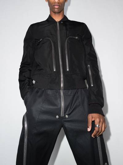 Rick Owens Bauhaus zip-detail bomber jacket outlook