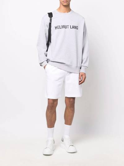 Helmut Lang logo-print track shorts outlook