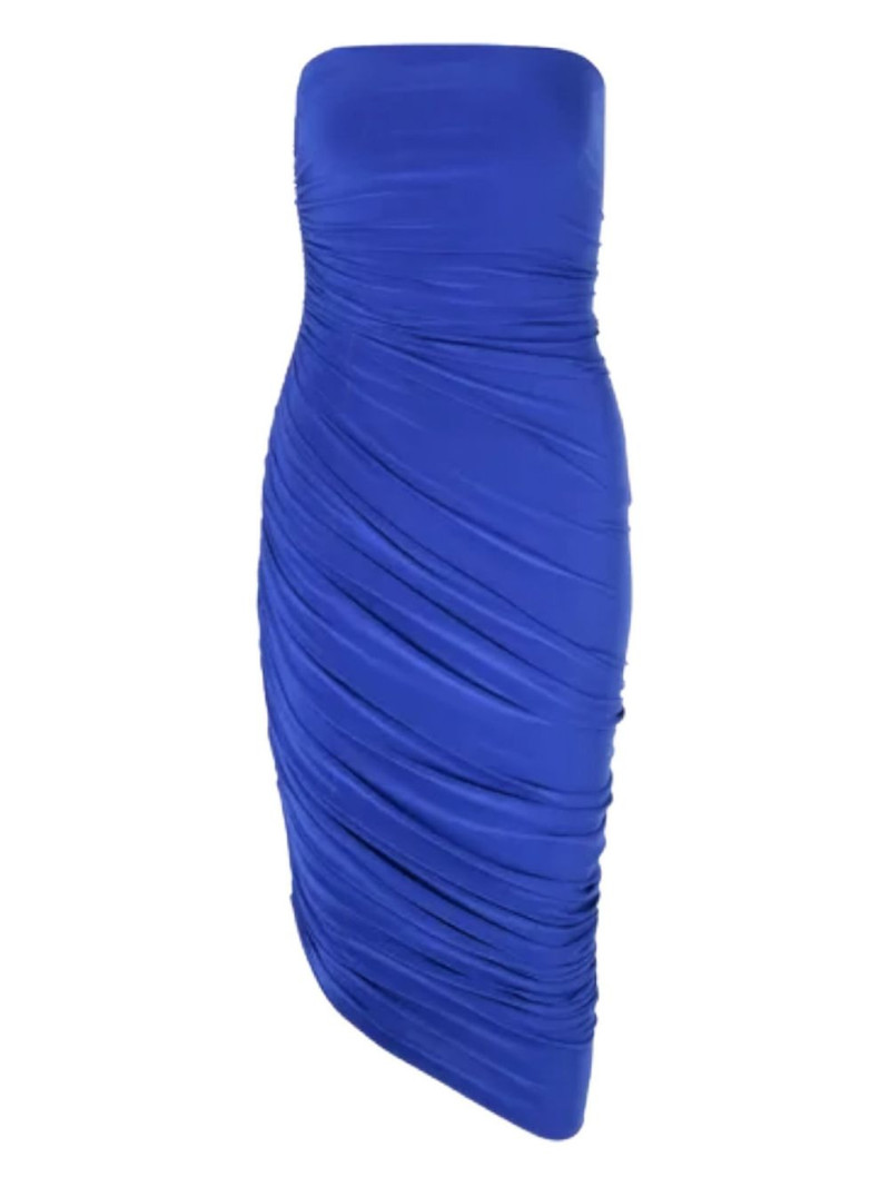 draped-design asymmetric dress 1