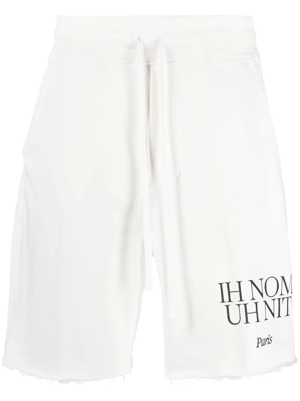 logo-print track shorts - 1