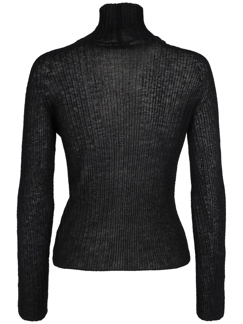 Mohair blend turtleneck sweater - 5