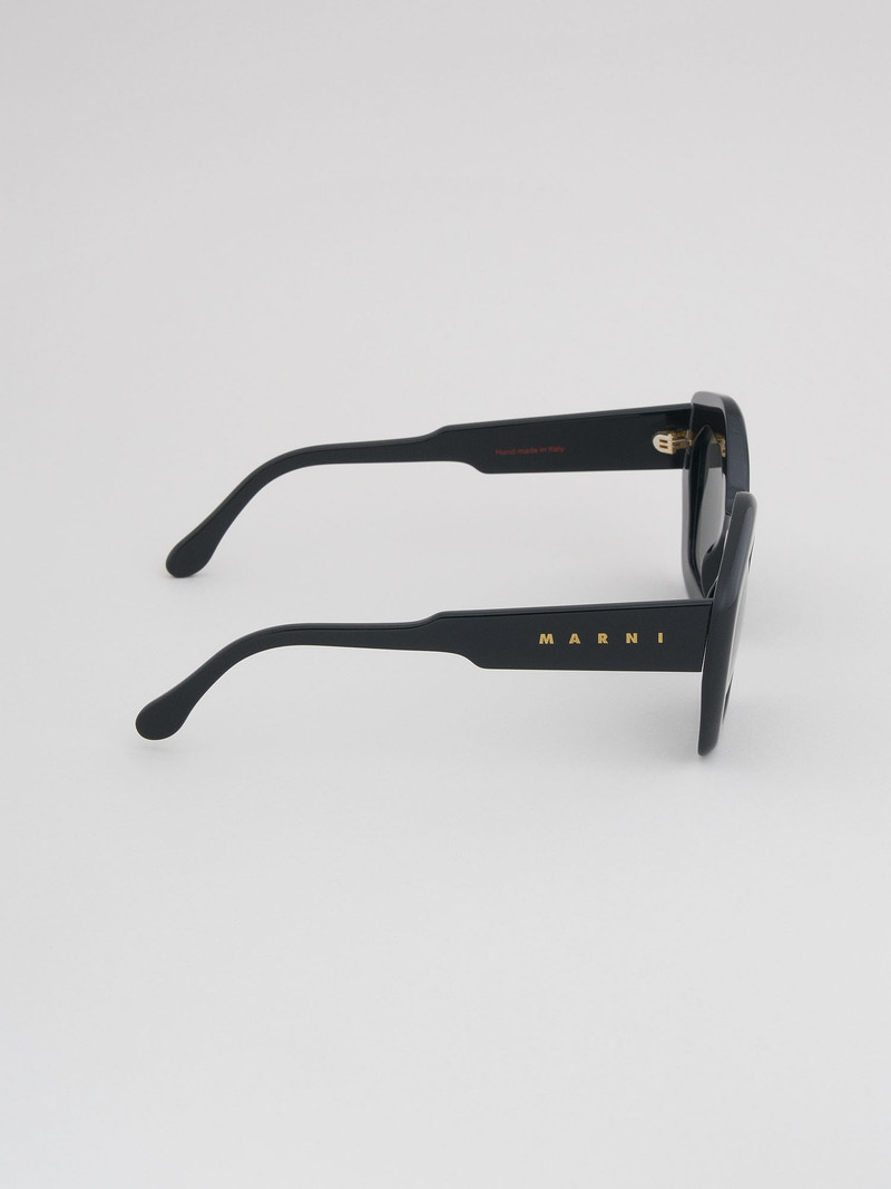 BLACK ACETATE LAUGHING WATERS SUNGLASSES 3