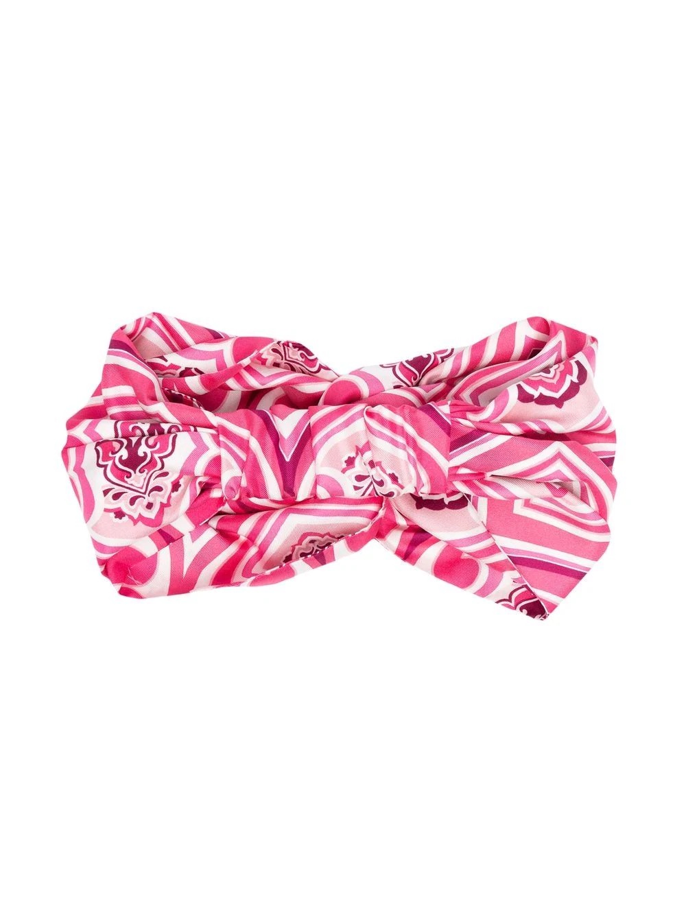 patterned silk headband - 2