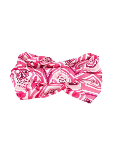 Etro patterned silk headband outlook