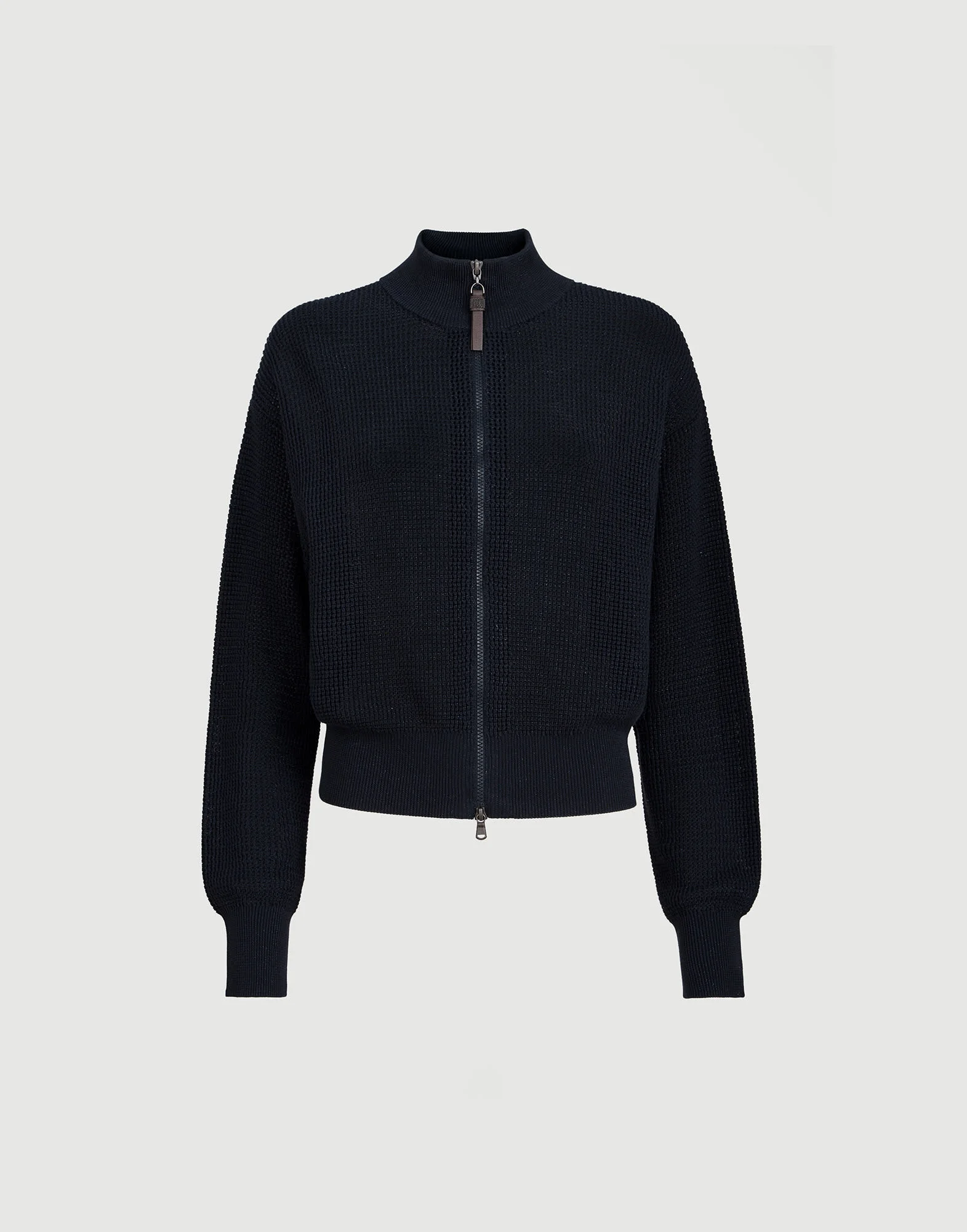Cotton sparkling net cardigan - 1