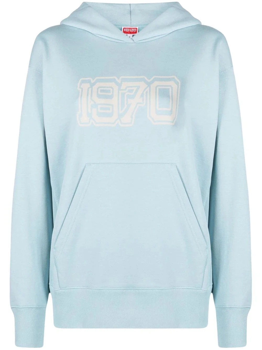 graphic-print cotton hoodie - 1