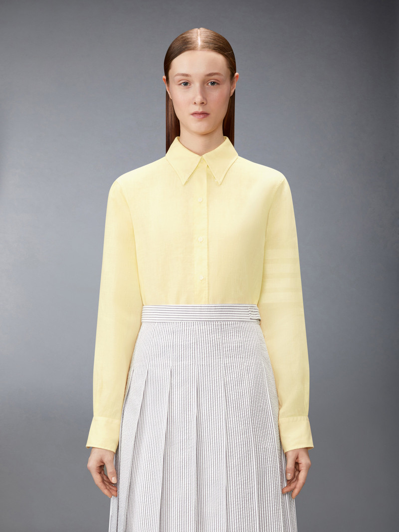Thom Browne LINEN 4-BAR SHIRT outlook