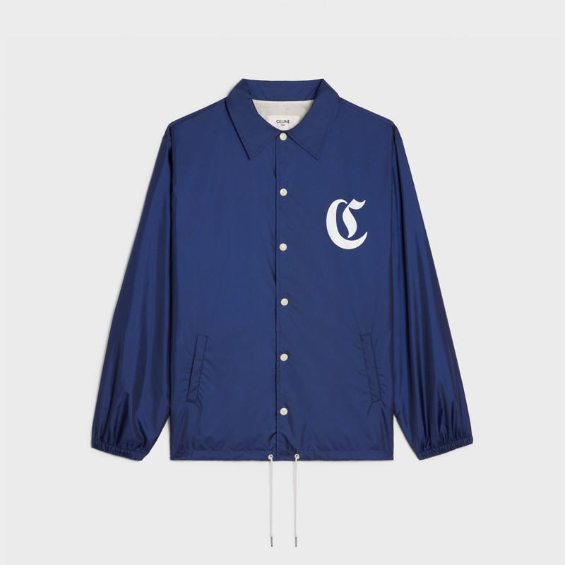 long coach jacket in lightweight nylon - 1
