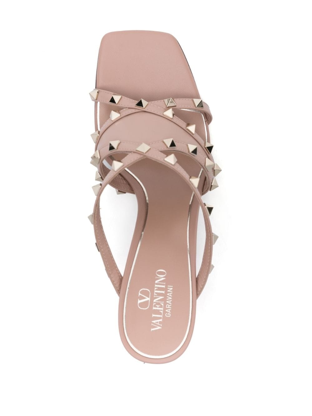 Rockstud 90mm leather sandals - 4