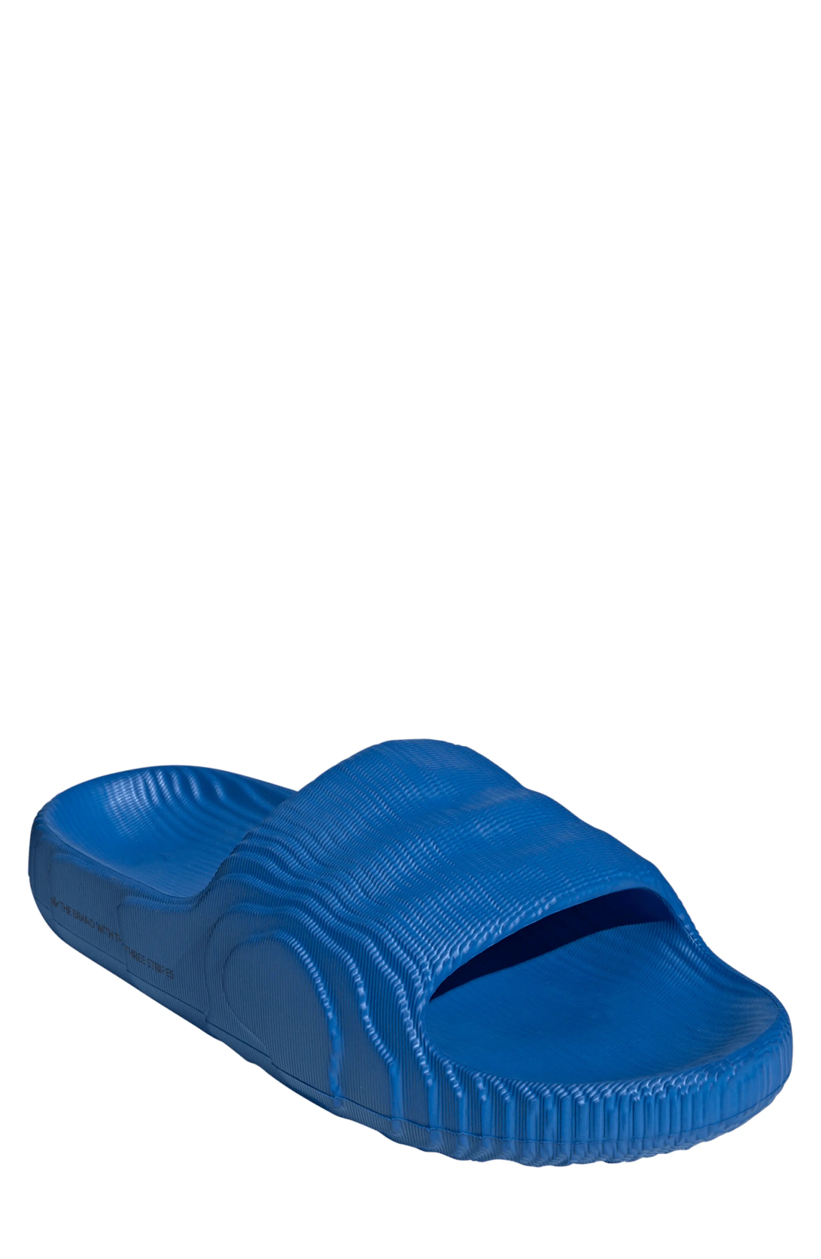 Adilette 22 Slide Sandal in Bluebird/Bluebird/Black - 1