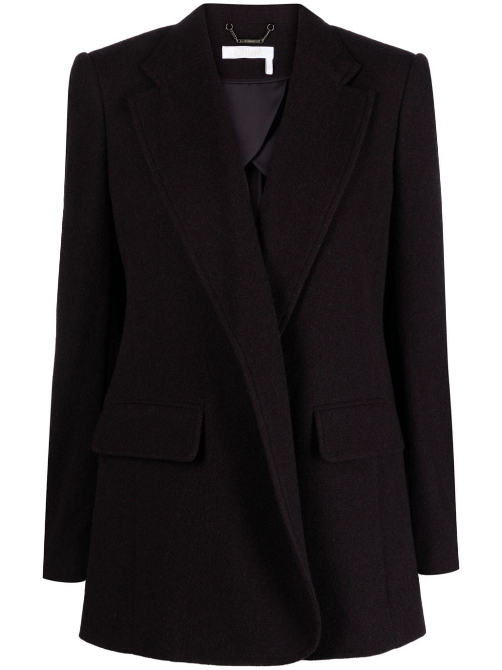 open-front tailored blazer - 1