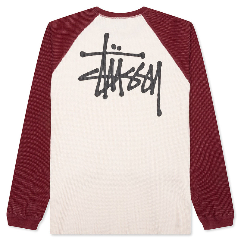 Stüssy RAGLAN THERMAL 2 TONE - OFF WHITE outlook