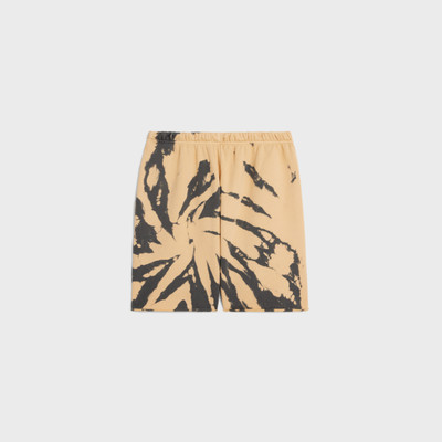 CELINE Celine shorts in tie-dye cotton fleece outlook