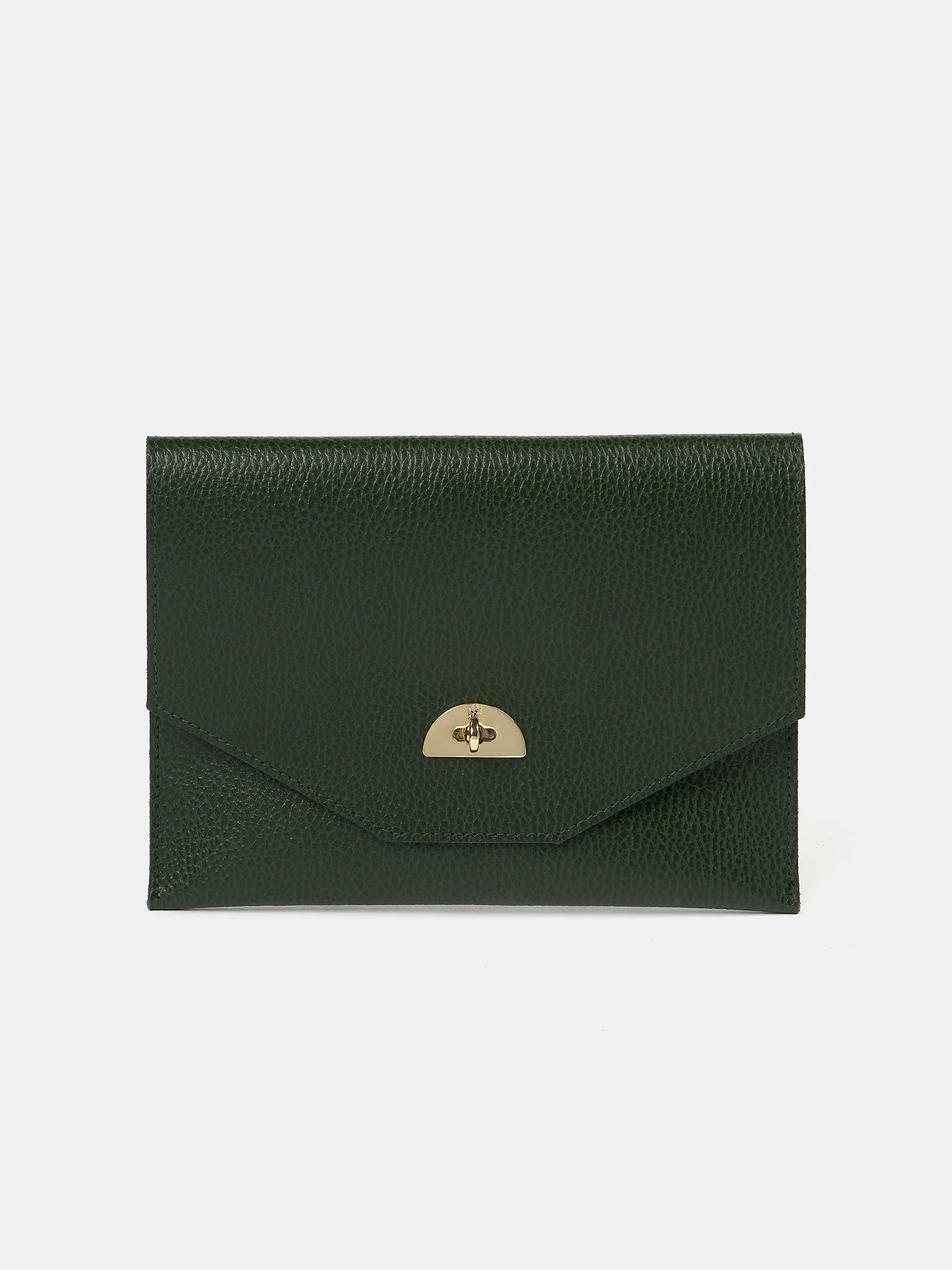 The Twist Lock Pouch - Racing Green Celtic Grain - 1