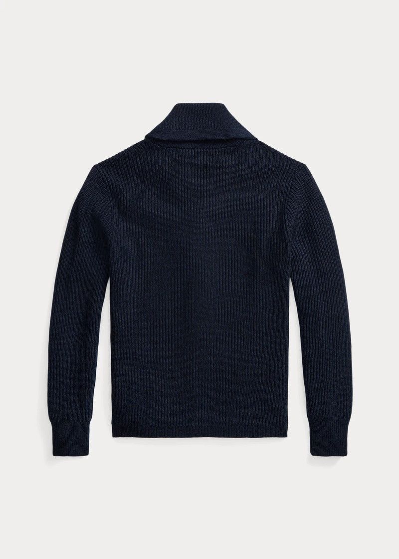 RRL by Ralph Lauren Textured Cashmere Shawl-Collar Cardigan outlook