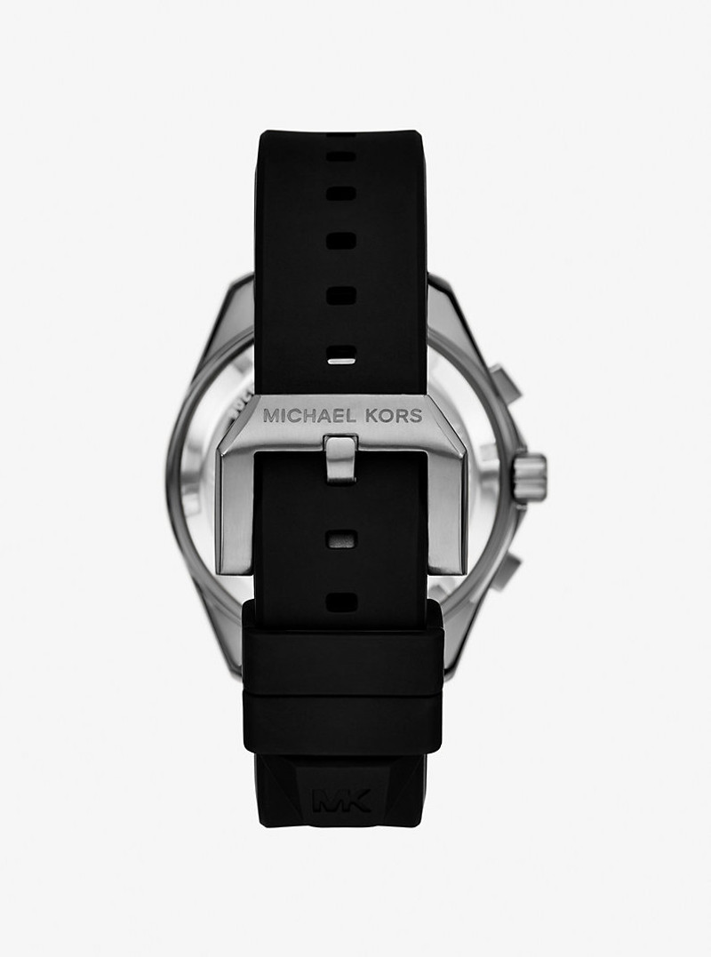 Oversized Maritime Gunmetal and Silicone Watch 3