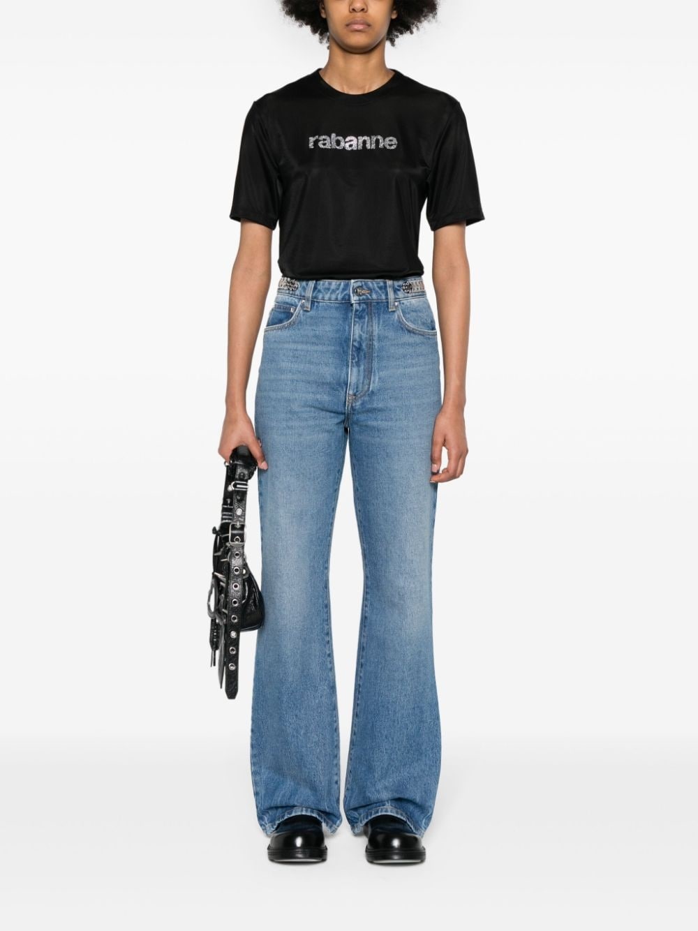 logo-embellished jersey T-shirt - 2