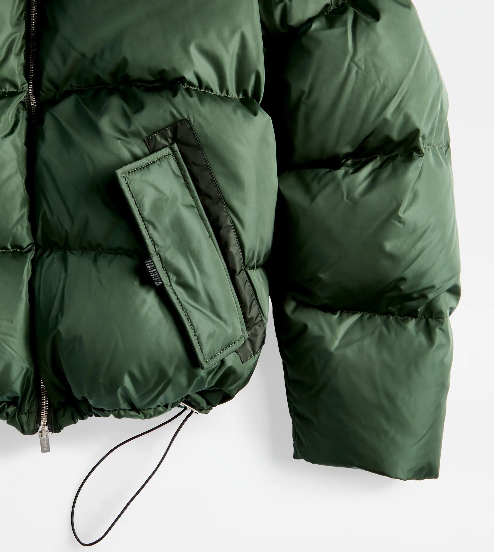 HOODED DOWN JACKET - GREEN - 9